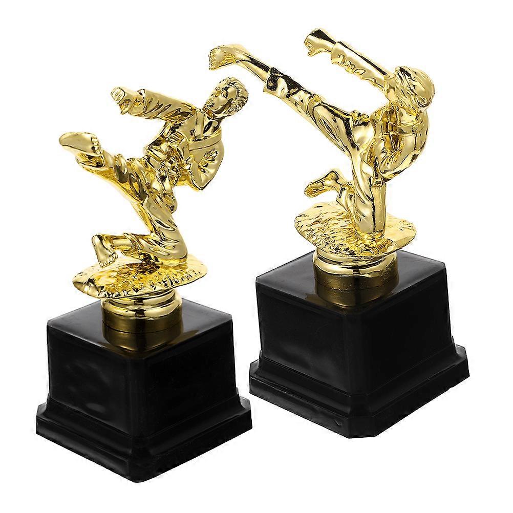 Golden Martial Move Trophy Cup for Competition with 4Pcs Set for Celebration