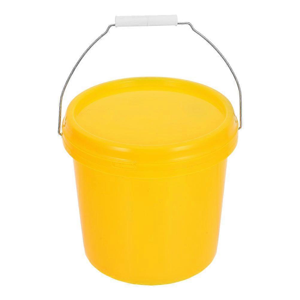 Heavy Duty Plastic Bucket With Lid Small Water Bucket Rice Cereal Canisters Portable Pail Container With Handle 5l For Household Use