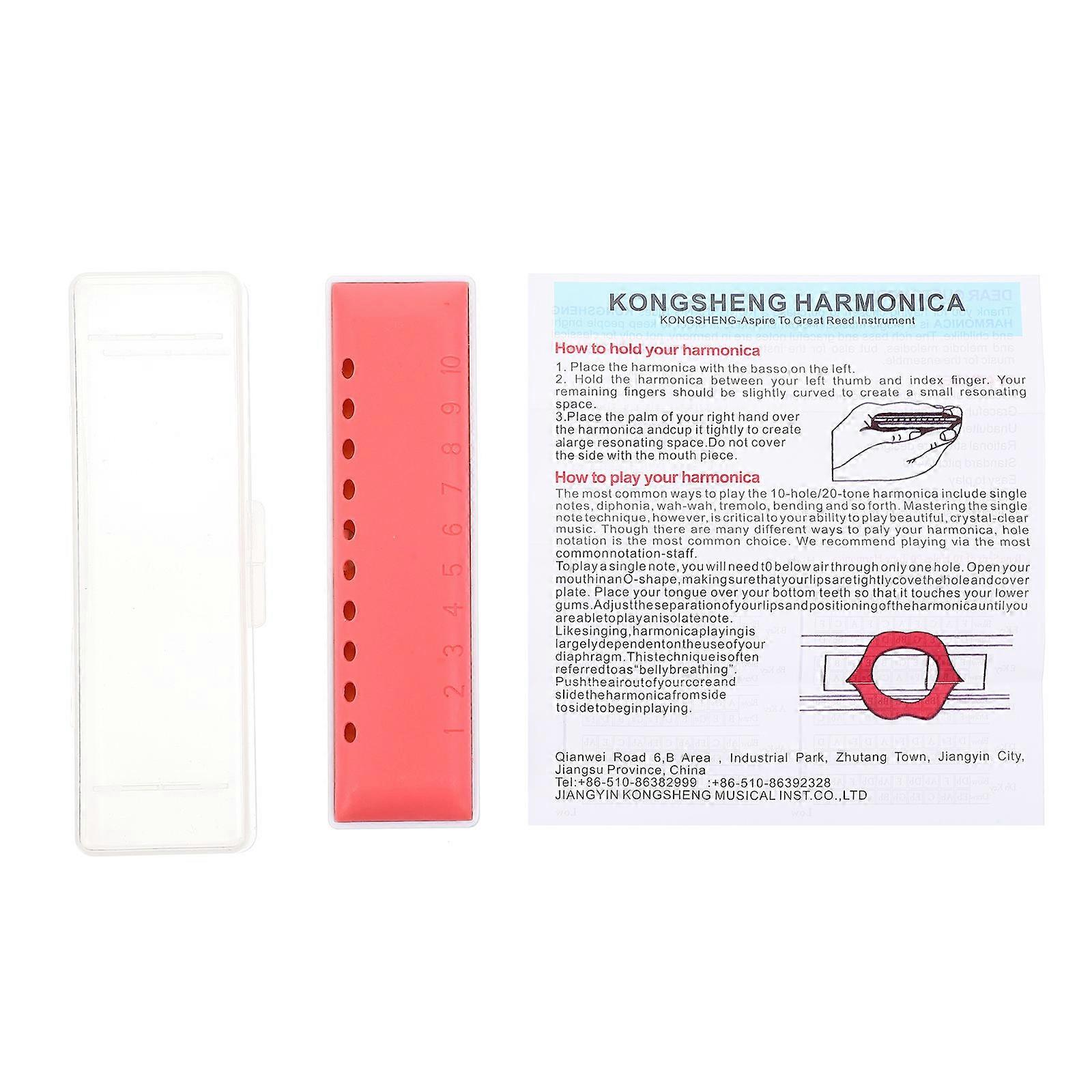 Children's Harmonica 1Set Blues Harmonica for Playing with 20 Tones