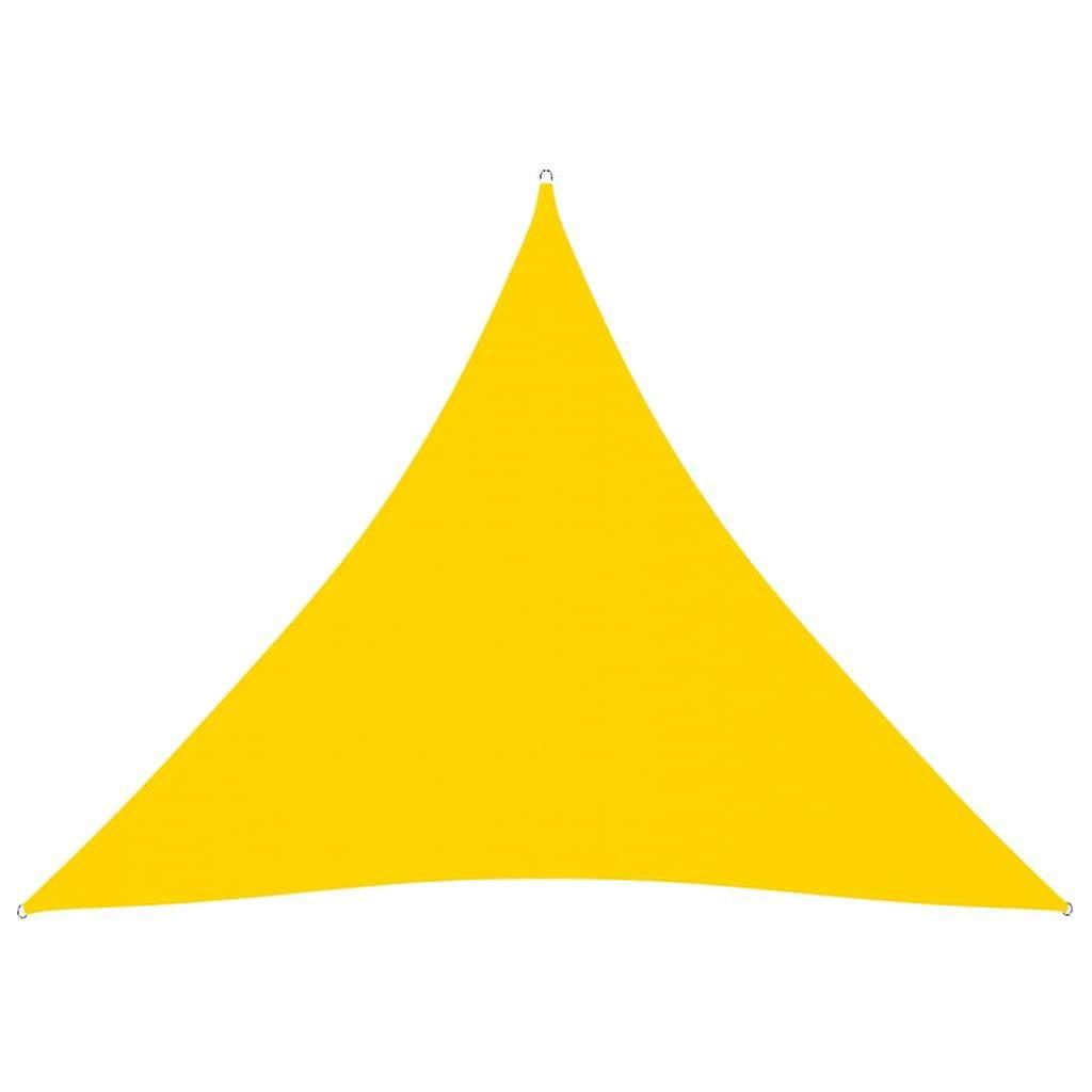 Sunshade Sail Oxford Fabric Triangular 4.5x4.5x4.5 M Yellow