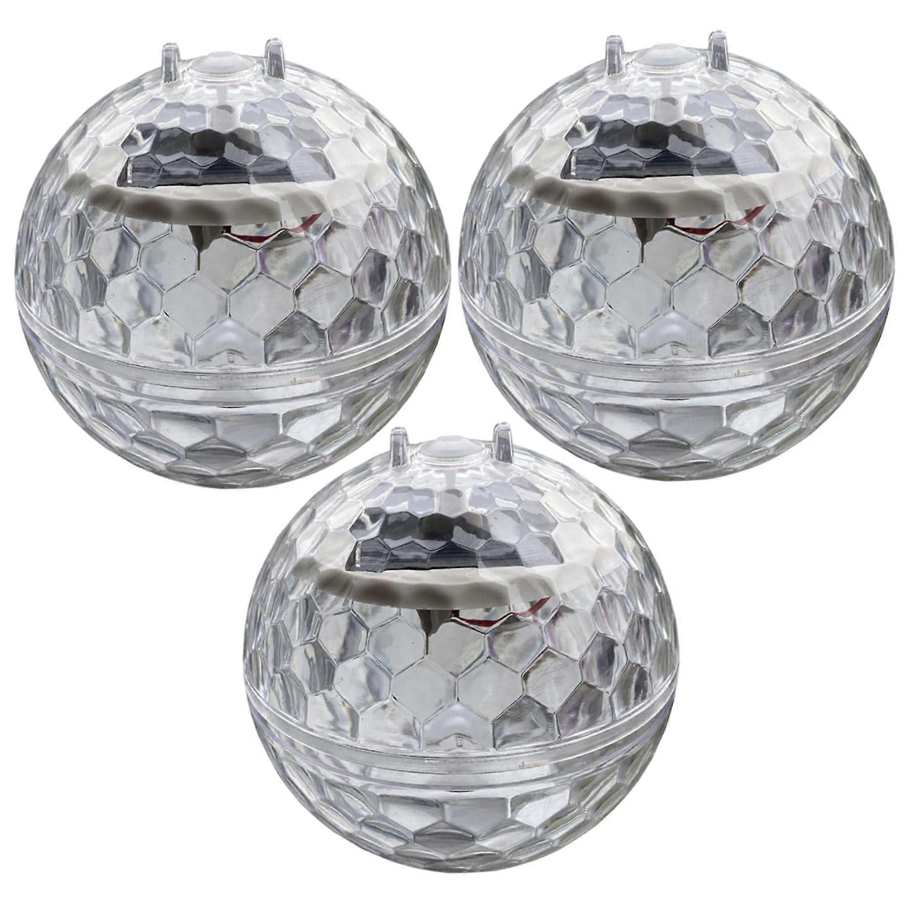 Solar Floating Pool Lights 3-Pack, 4.3-Inch Color Changing, Outdoor Floating Lights for Patio, Lawn, Pathway, Party Decor