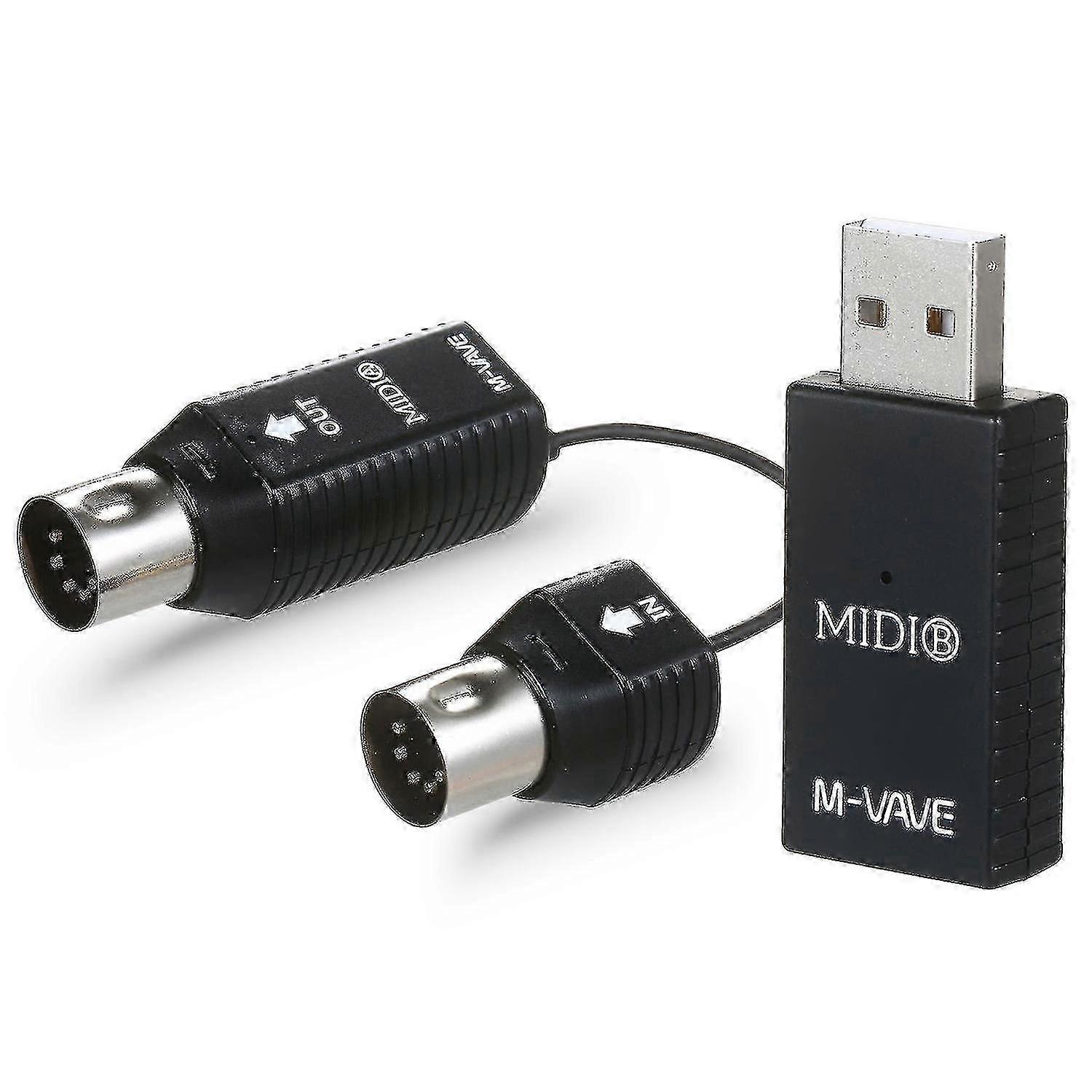 M-VAVE MS1 Mini trådlöst överföringssystem MIDI-system Trådlös MIDI-adapter Plug and Play-stöd