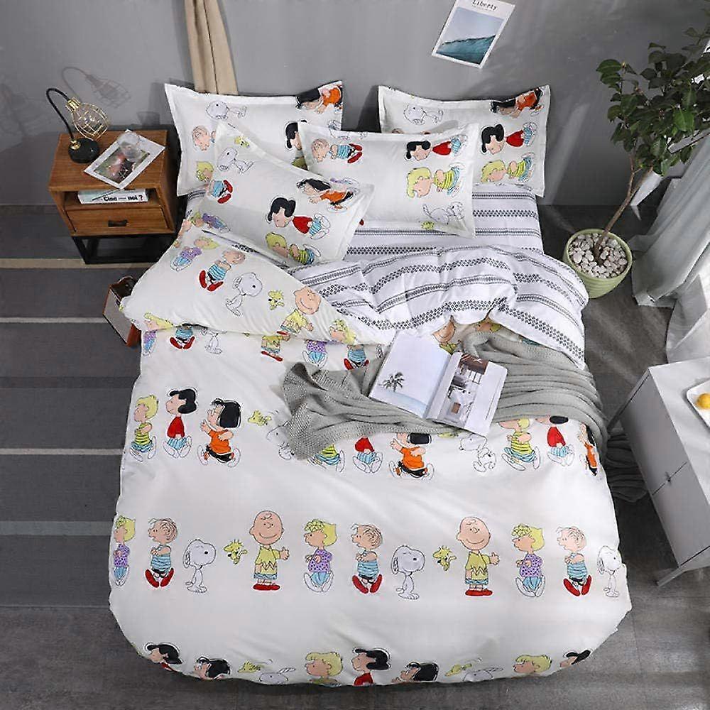 s347 Single Duvet Cover With 2 Pillowcase 3D Cartoon Anime Character Bedding Set Soft Easy Care Microfiber Quilt Cover With Zipper Closure, For Adults