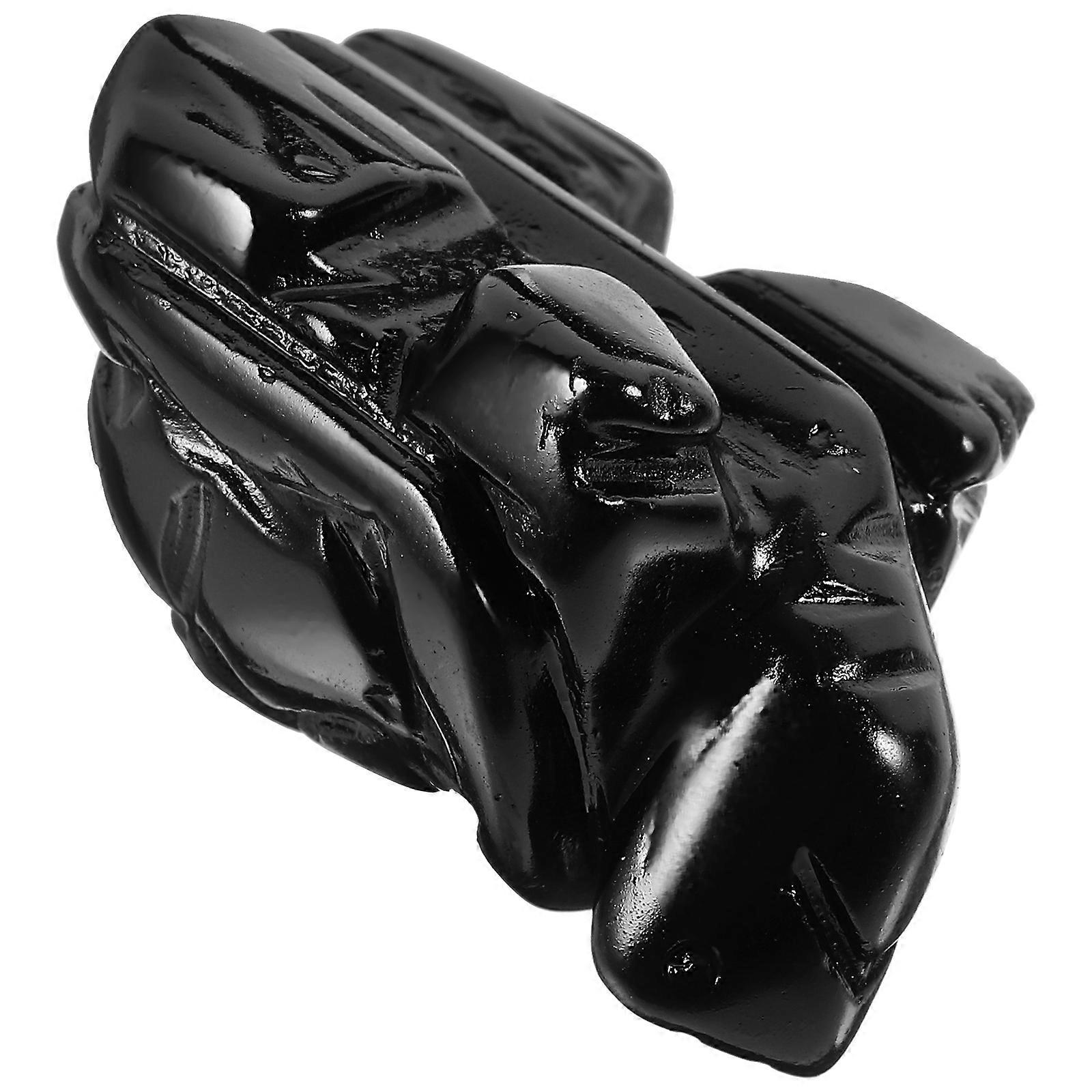 Obsidian Turtle Statue for Home Decoration 3Pcs Figurine Set