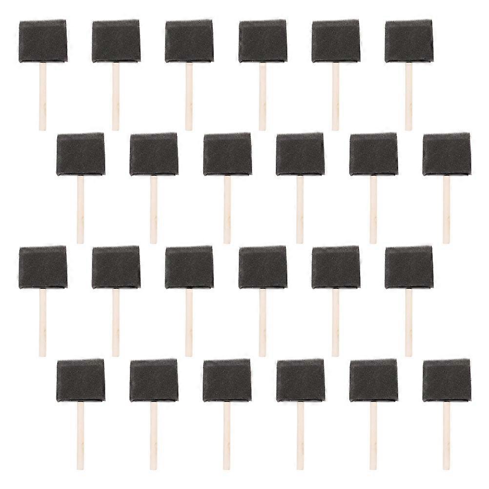 Painting Sponge Brush Handheld Sponge for Staining Wood Handle 120Pcs