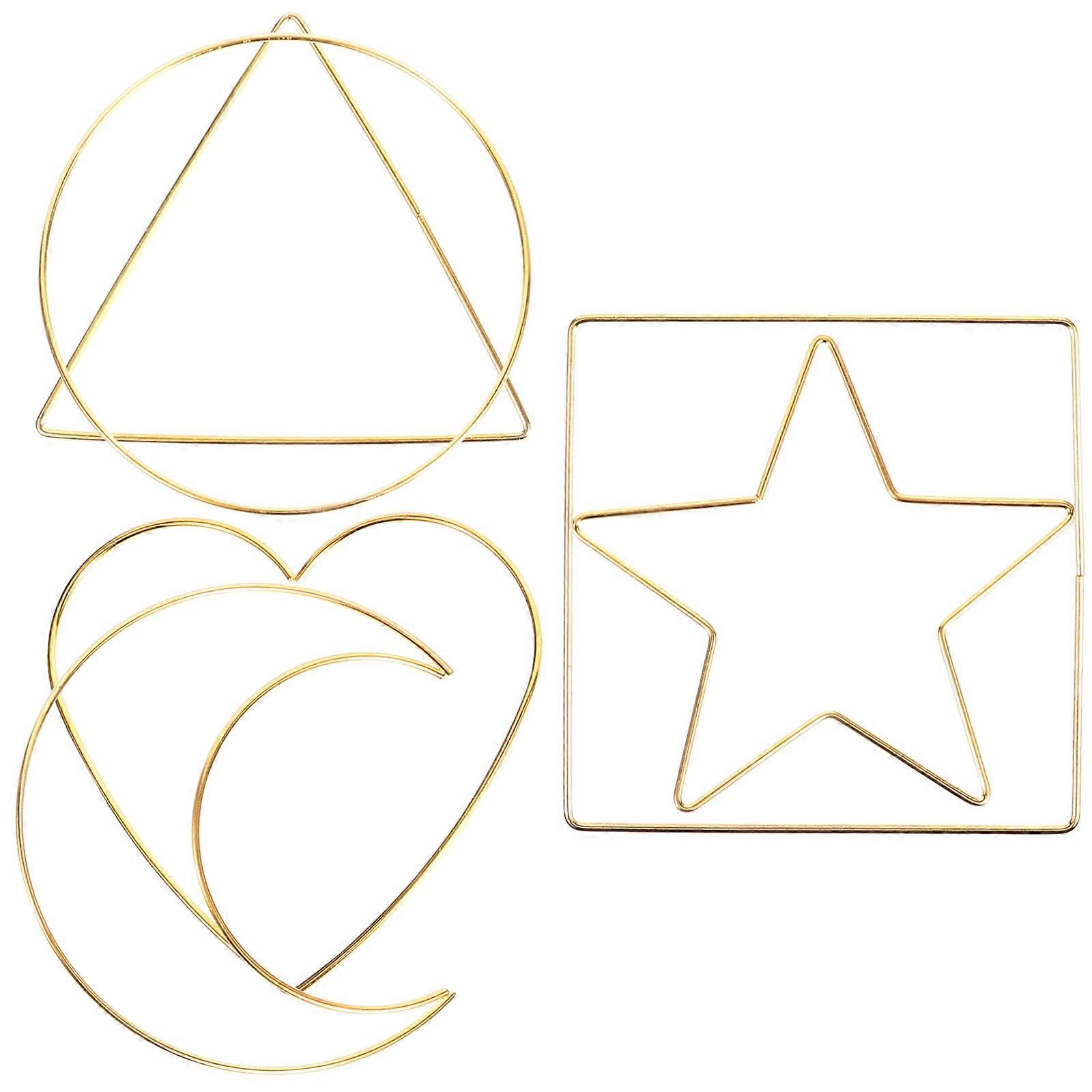 Dream Catcher Iron Hoops Macrame Rings for Decoration 18Pcs Bundle