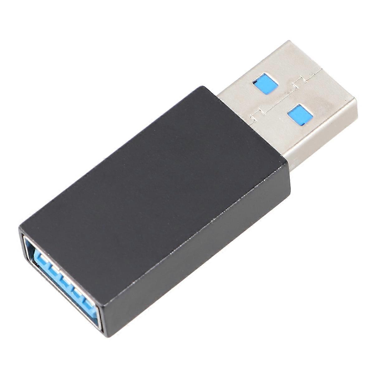 USB Data Blocker Small Practical Safe Computer USB Data Privacy 3.0 Blocker for Home Office (Black Pearl Bag Package)