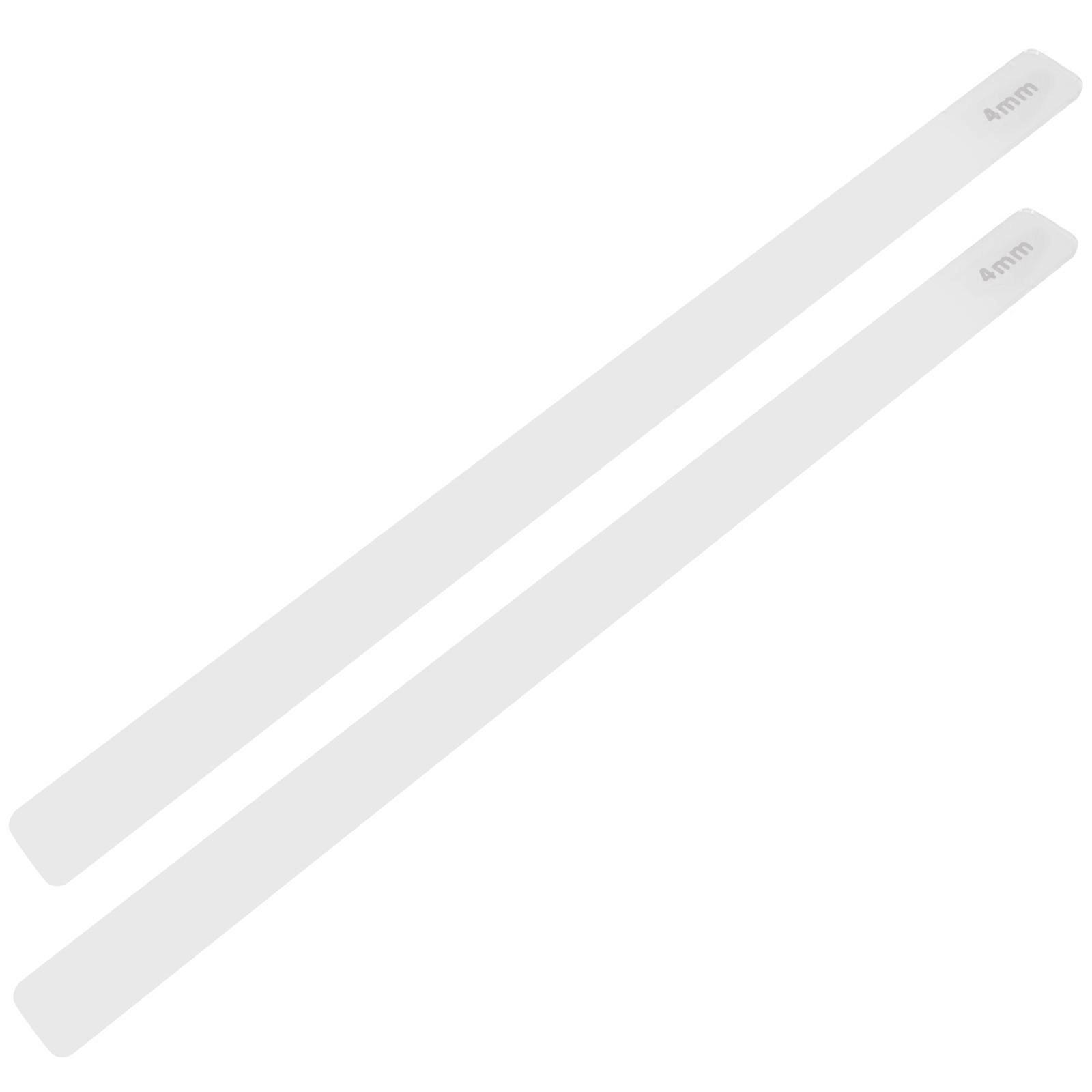 Dough Balance Ruler Acrylic Biscuits Baking Ruler Rolling Pin Guides Kitchen Measuring Dough Strips 1 Pair