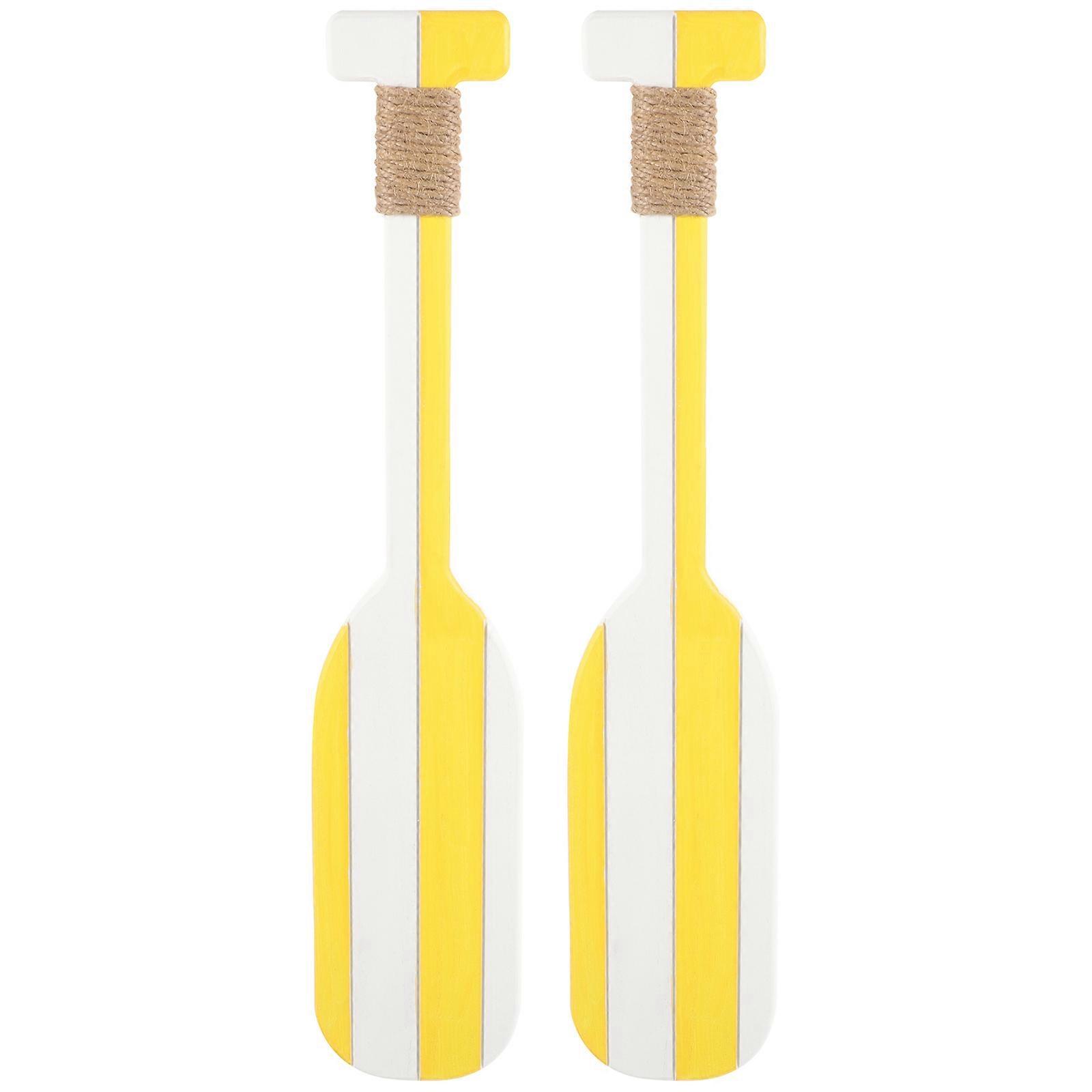 4Pcs Beach Themed Wall Hanging Paddle Decor Wooden Ornaments Perfect For Home Owners And Decorators In A Nautical Design
