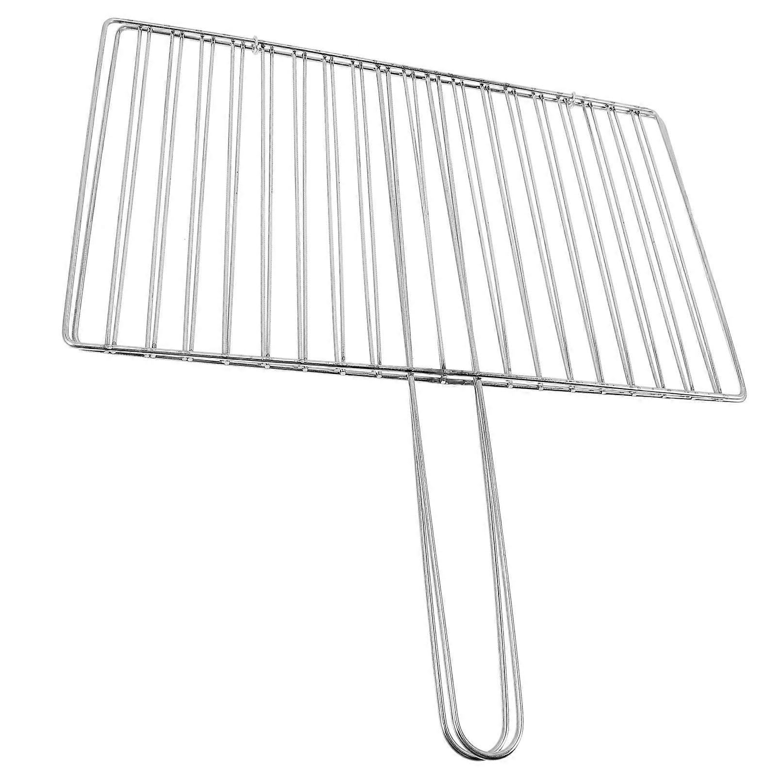 Portable Fish Grill Basket 41.5x39.5cm 4Pcs Ideal For Outdoor Barbecue And Picnic Enthusiasts