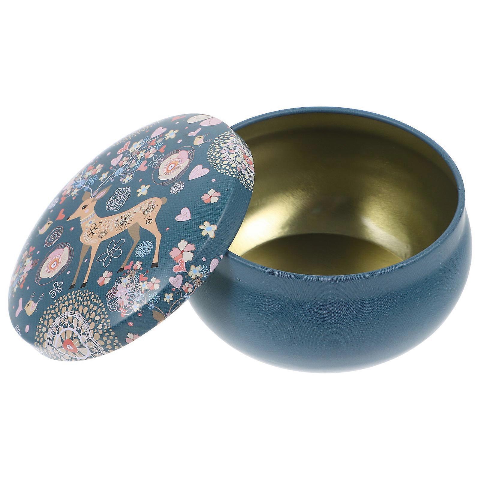Small Objects Organizer Designed As A Round Tin Storage Box For Office Use With Lids Convenient Design For Collectors Staying Durable 1Pack