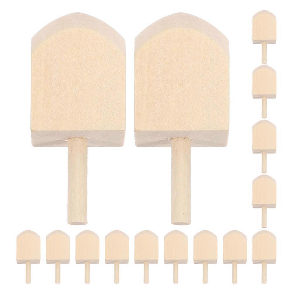 DIY Blank Wooden Dreidels for Hanukkah Decorations 45Pcs Unfinished Toy