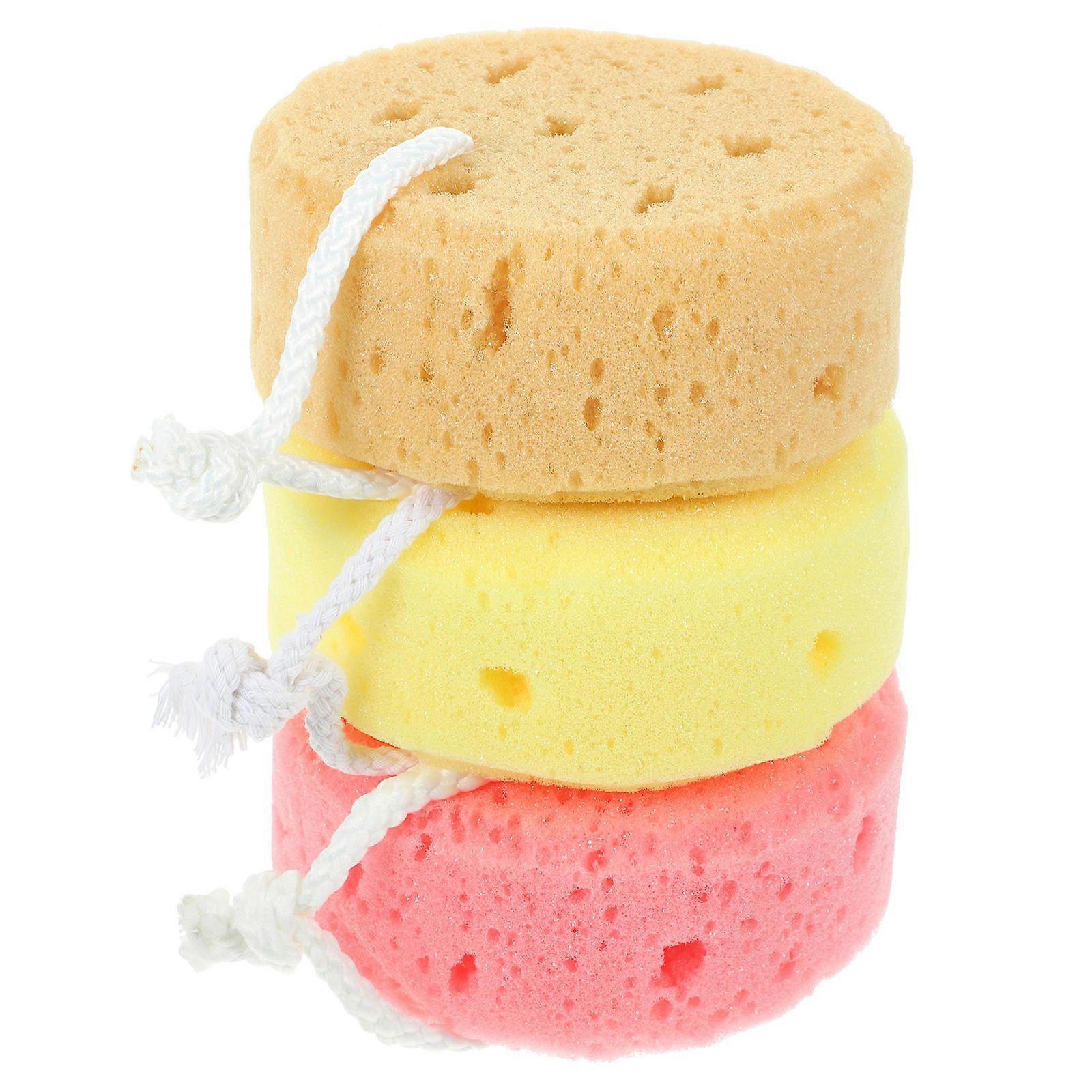 Body Wash Sponge 15 Pcs Exfoliating Bath Scrubber Assorted Color Suitable For Kids And Business Trip