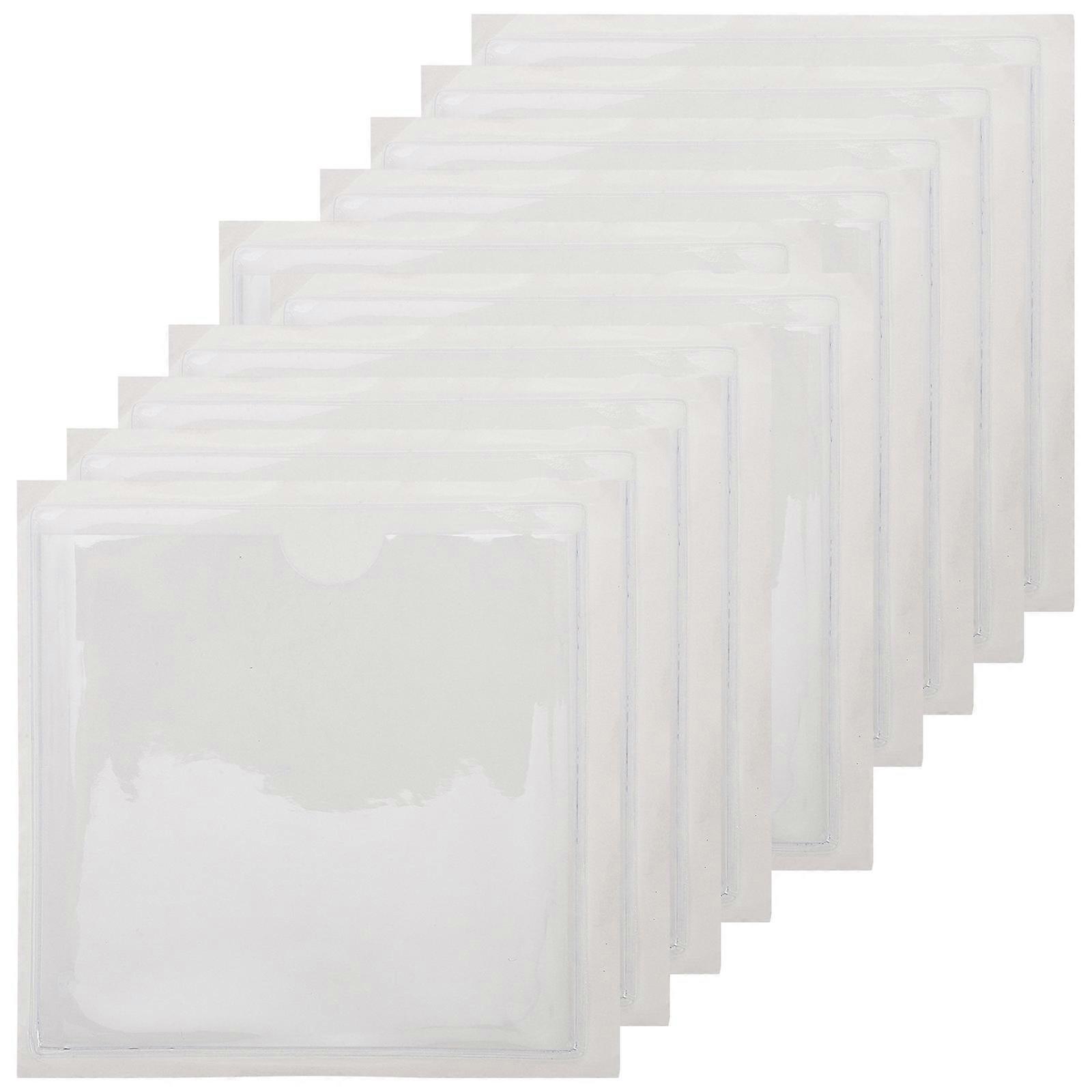 40 Pcs Self Adhesive Holders Perfect For Business And Featuring Semi-Circular Opening