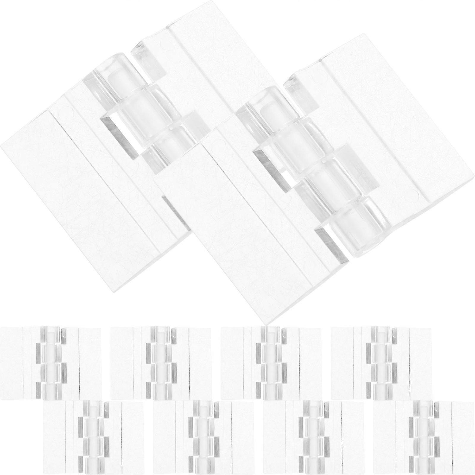 Rectangular Acrylic Hinges 30 Pcs Door Hardware For Furniture Installation Transparent Design Suitable For General Consumers
