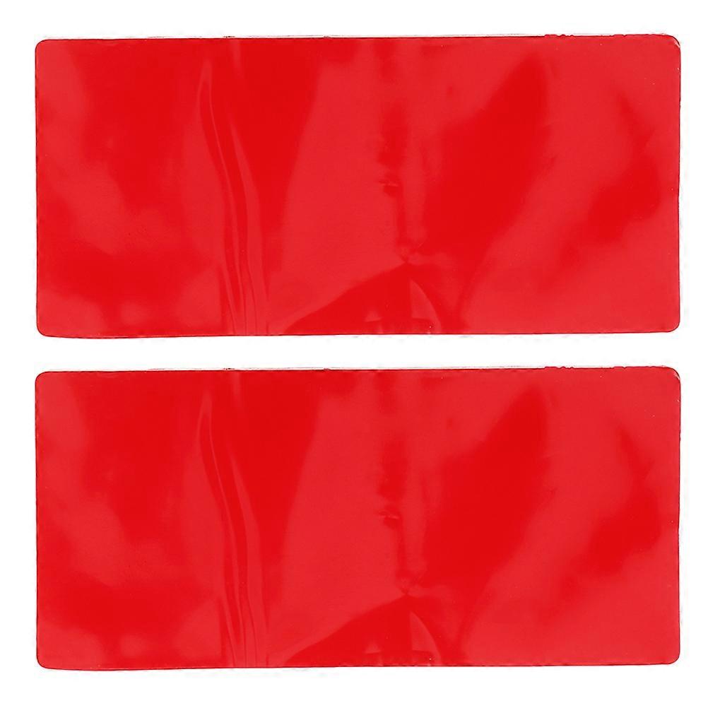 Rain Sensor Auto Windshield Replacement Pad Car Windshield Durable Plastic Red Waterproof for 2Pcs