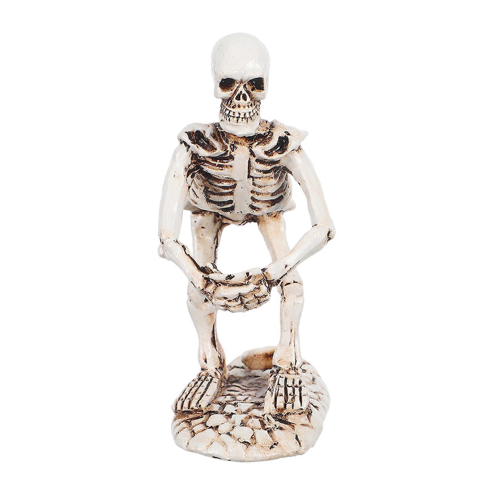 Resin Skeleton Pen Holder for Desktop Organization 2Pcs