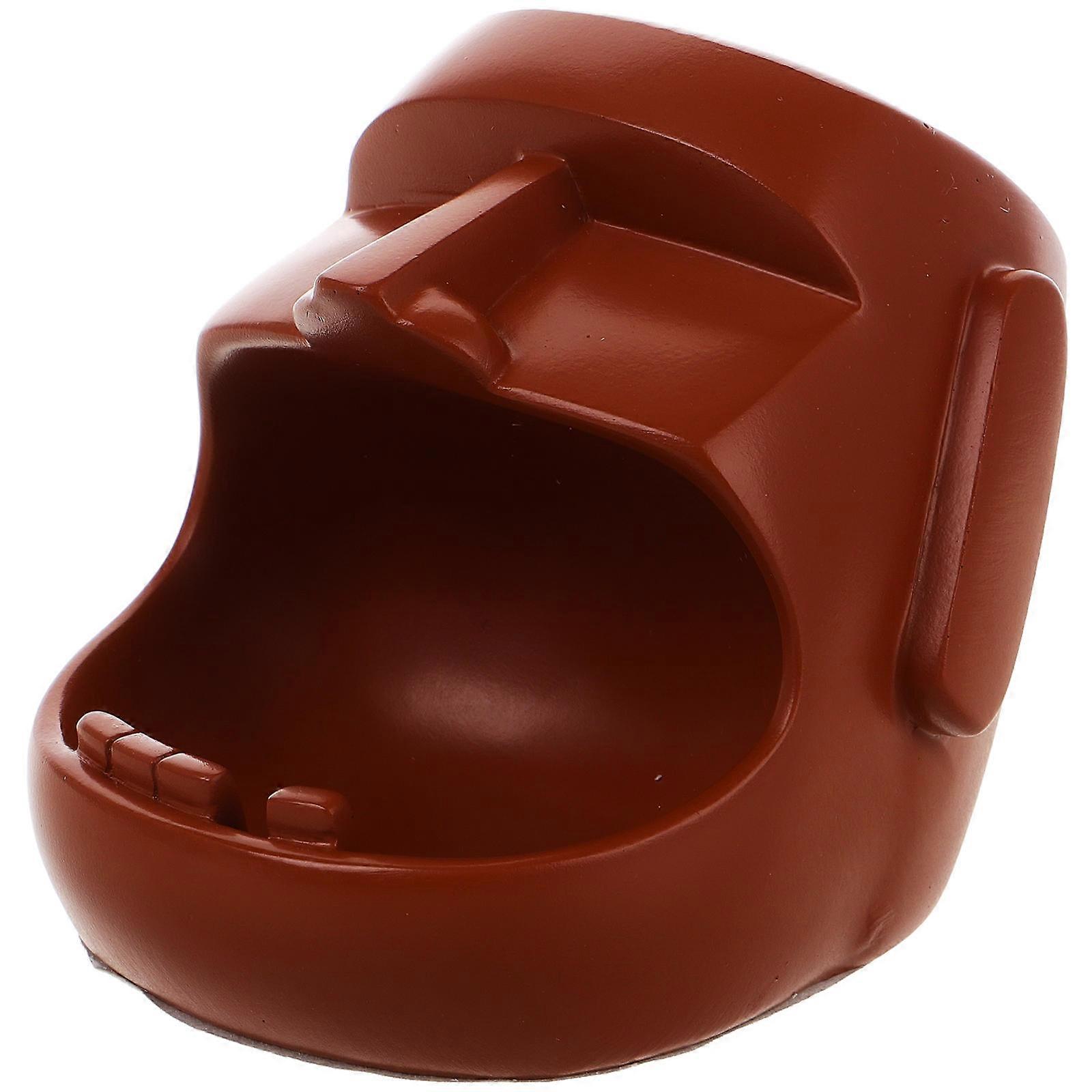 Resin Decorative Moai Key Tray for Entrance Key Holder 2Pcs