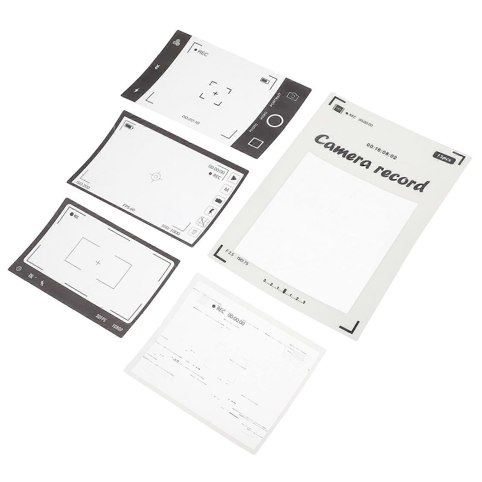 75 Sheets Scrapbook Stickers for Memory Keeping Vintage PVC Film Frame
