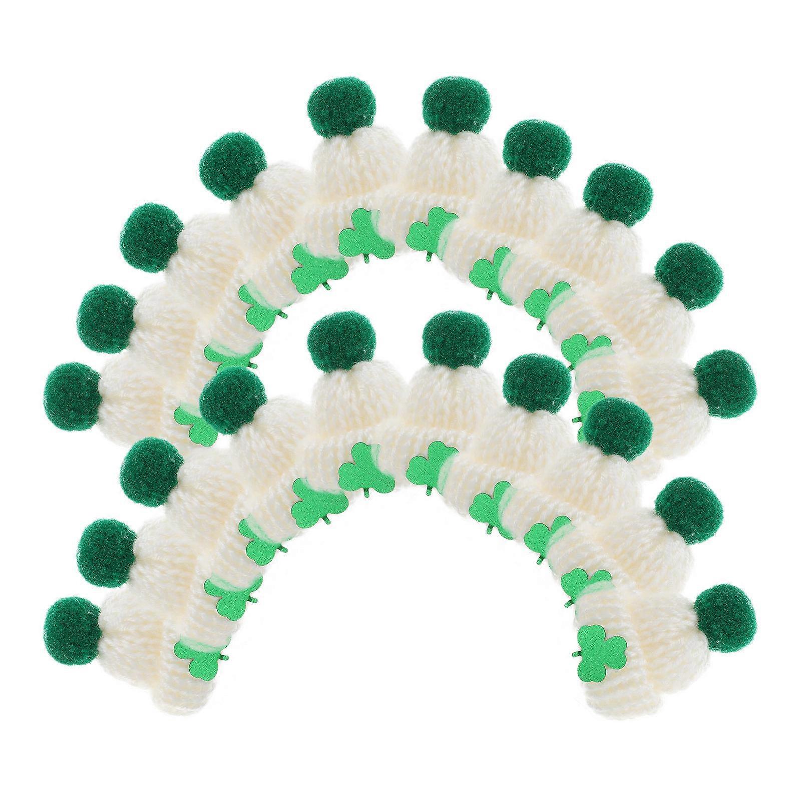 Mini Knit Hat Woolen Yarn for Decoration 20Pcs Saint Patrick Mini Hats