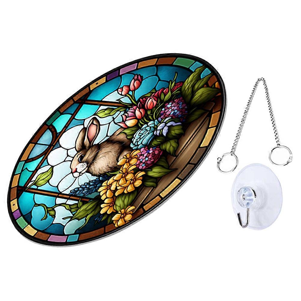 Double Sided Easter Hanging Ornament 2Pcs Multi Acrylic with Easy Installation for Easter Decor