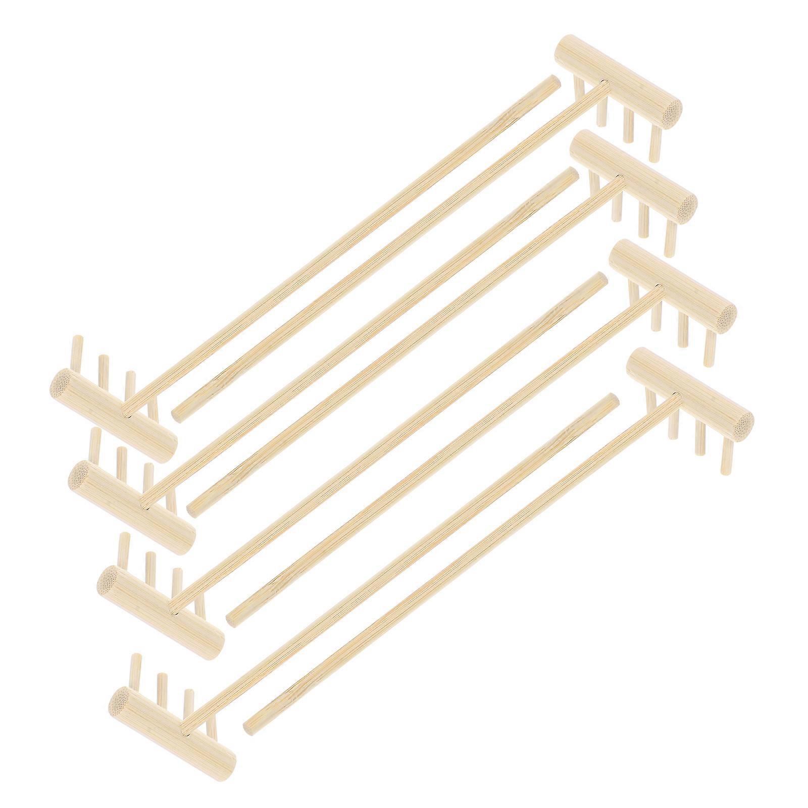 Mini Bamboo Zen Garden Rake Tools for Sand Table 16Pcs Beige