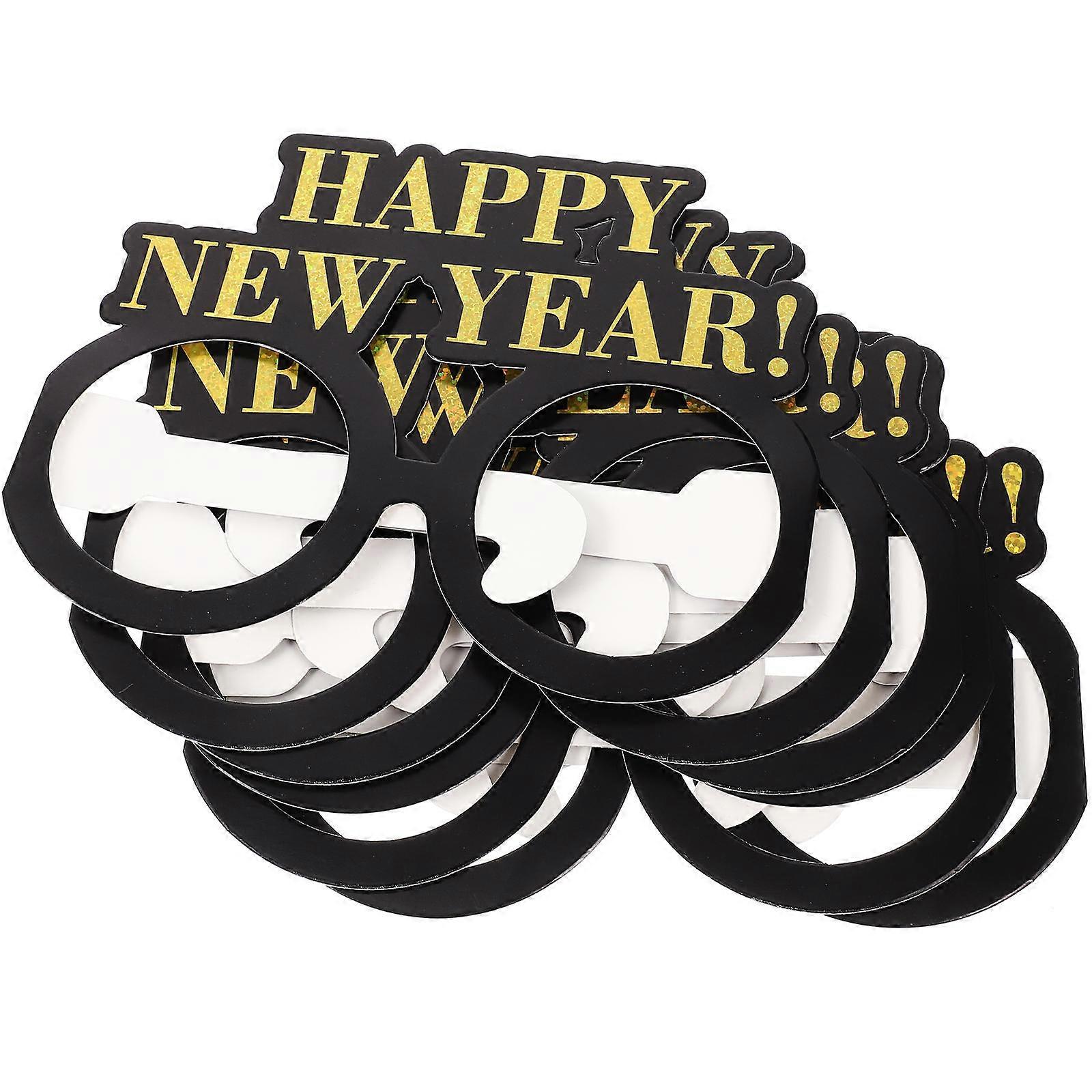 Black Paper Eyeglasses for 30Pcs Party Glasses Frame New Year