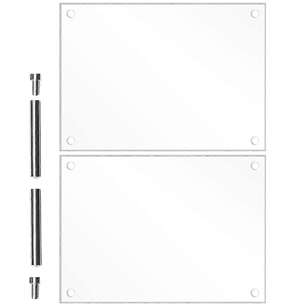 Scratch Resistant Acrylic Picture Frame Clear Photo Frame for Desktop 4Sets