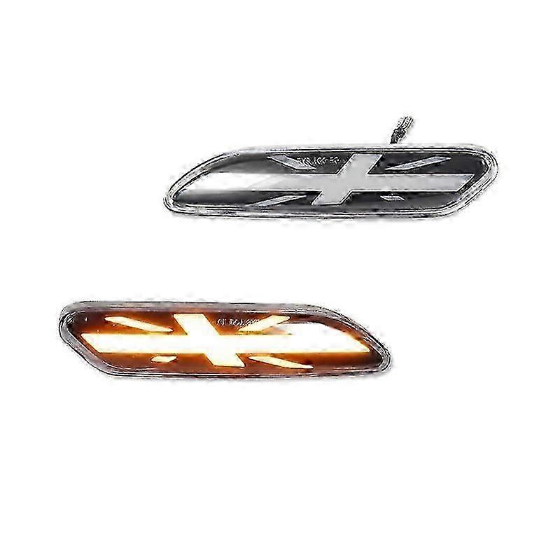 Exquisite Fantastic Union Jack Sequential Amber LED Car Front Side Marker Turn Signal Lights For MINI Cooper R60 Countryman R61 Paceman 2011-2016
