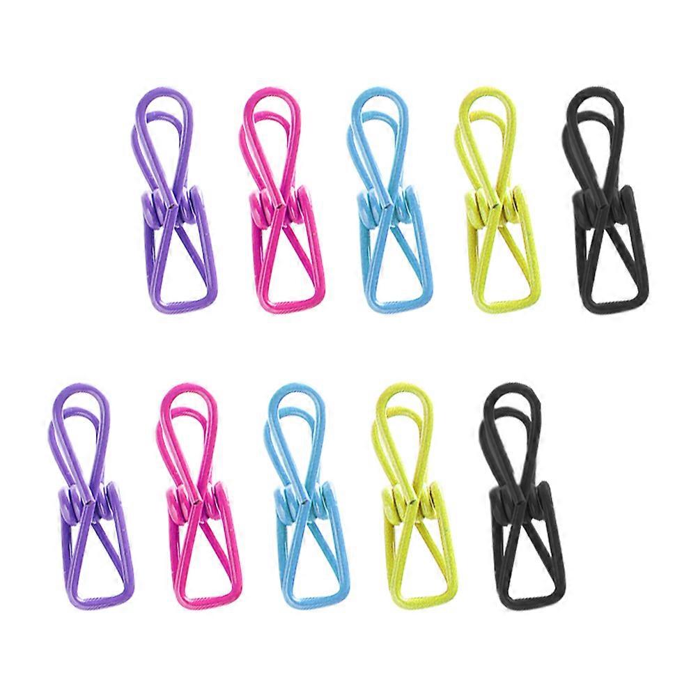 Wire Clothes Clips Clothesline Utility Clips for Windproof 20Pcs