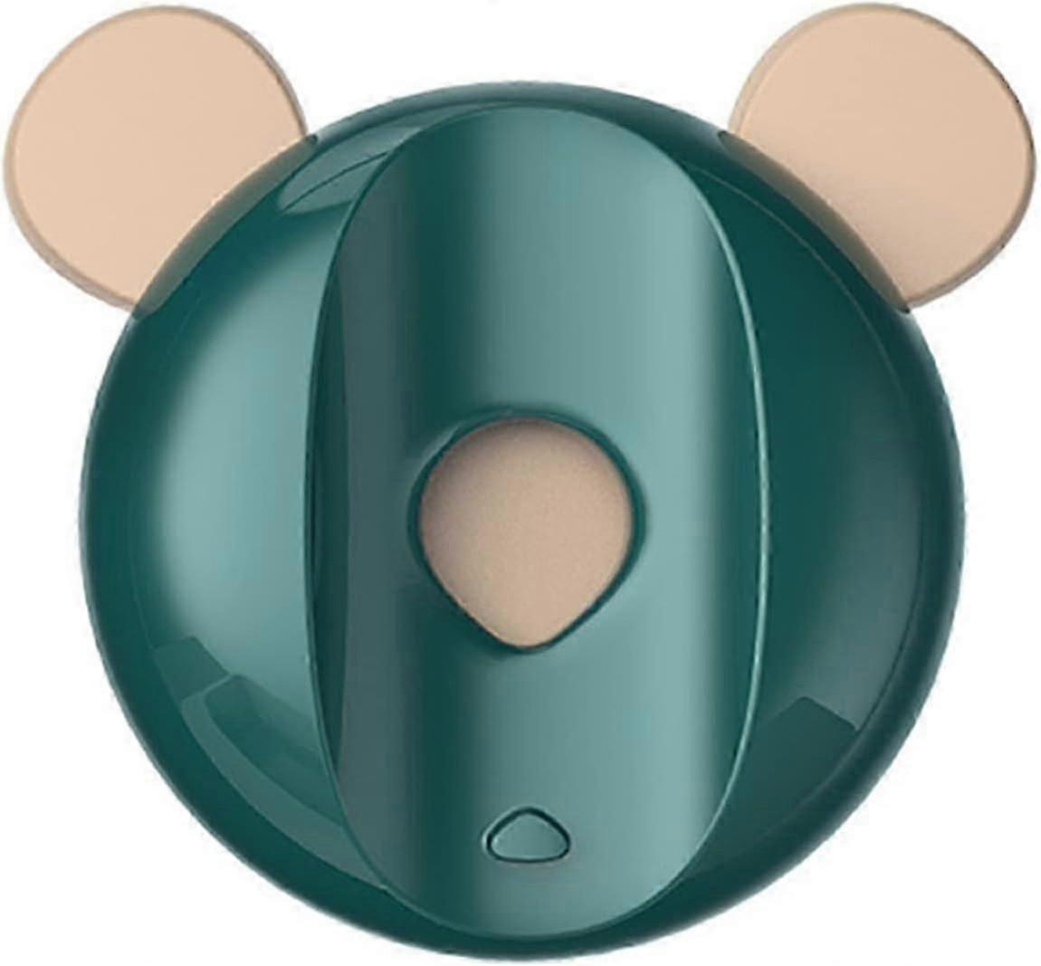 Automated Organizer for Various E-Toothbrushes featuring a Dark Green Magnetic Wall Mount Holder