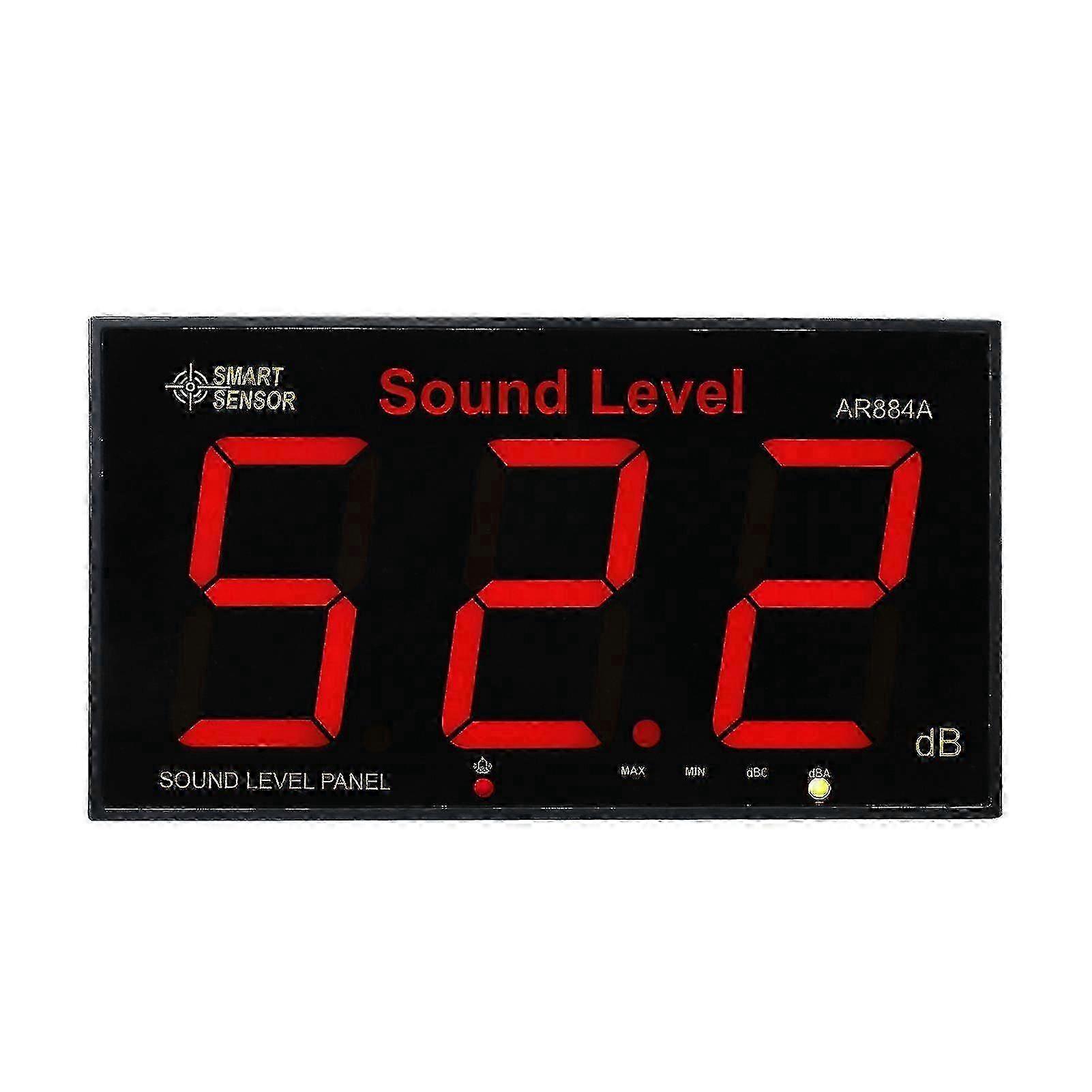 Wall mounted decibel meter for noise level measurement