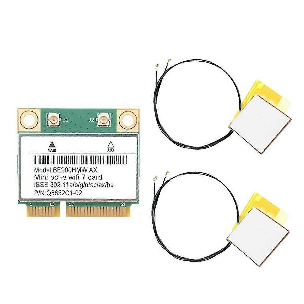 Wifi 7 Be200 Pcie Wifi Adapter Bluetooth 5.4 Tri-Band 2.4G/5G/6Ghz 8774Mbps Wireless Network Adapte