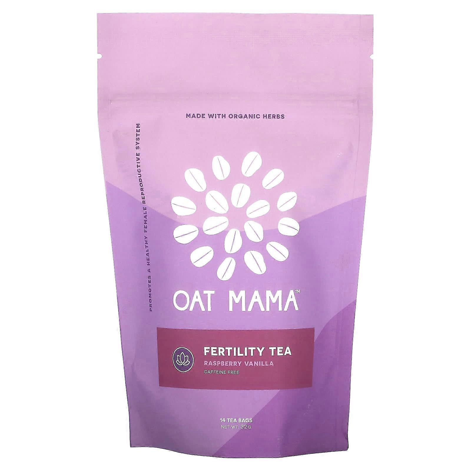 Fertility Tea, Raspberry Vanilla, Caffeine Free, 14 Tea Bags, 32 g