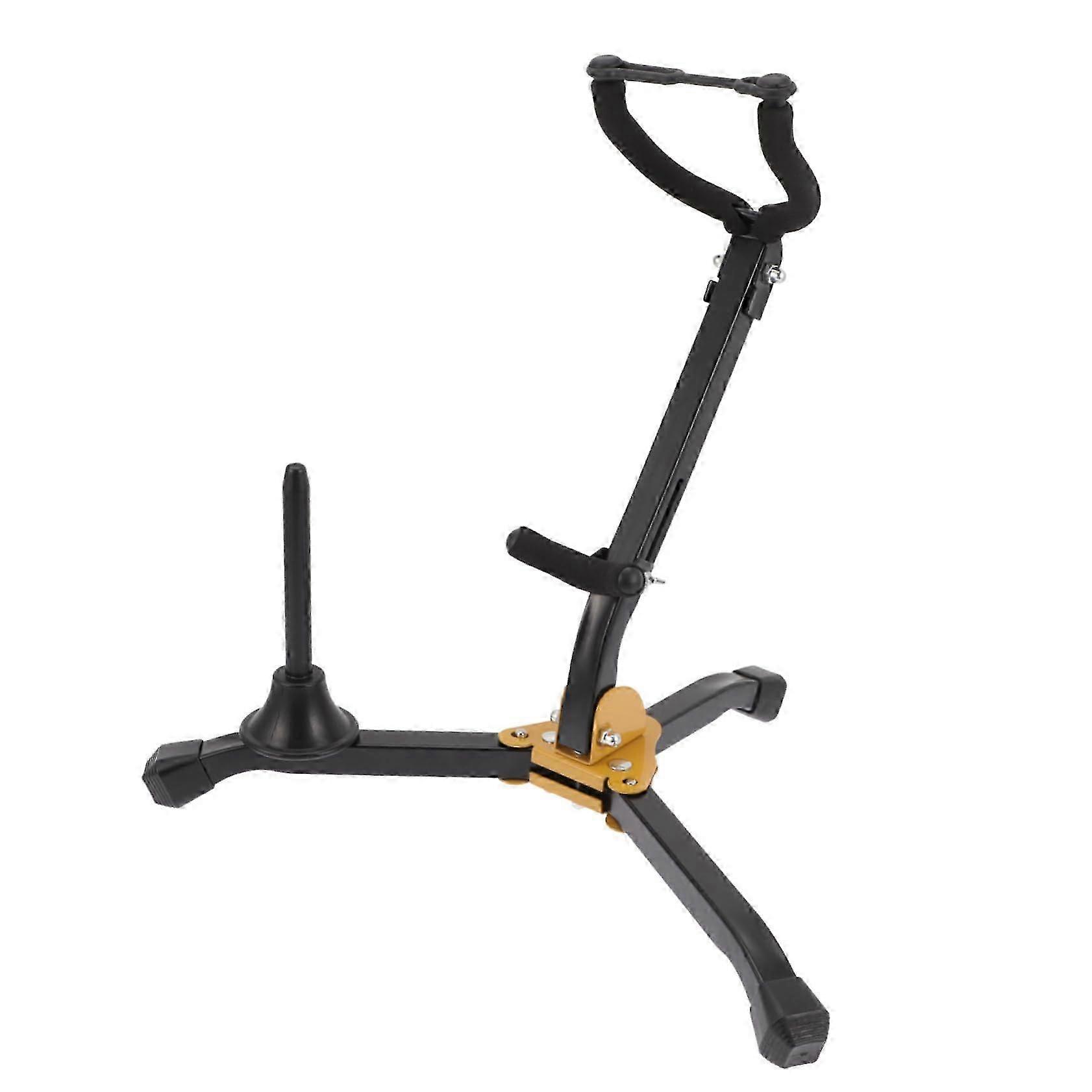 Saxophone Rack Iron Stand for Alto and Tenor Saxophones, Adjustable Height, Durable Design, Music Stand Compatibility