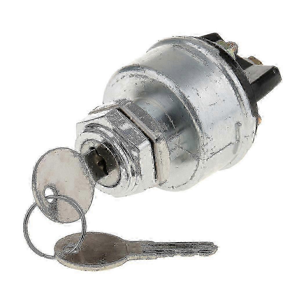 Replacement Forklift 12V Ignition Switch Lock with 2 Keys