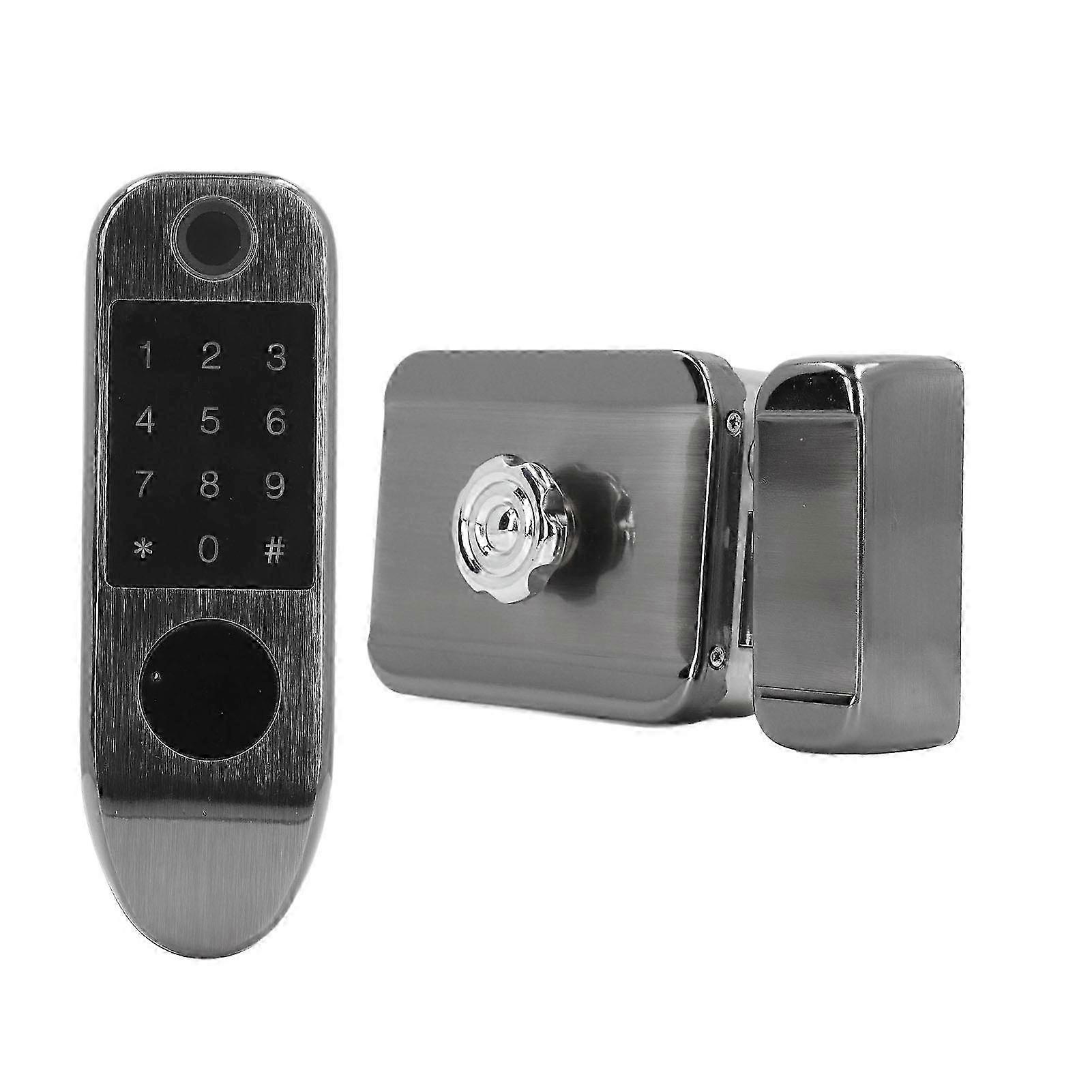 25-26 Smart Door Security Lock 5 Unlocking Methods Electronic Biometric Fingerprint Door