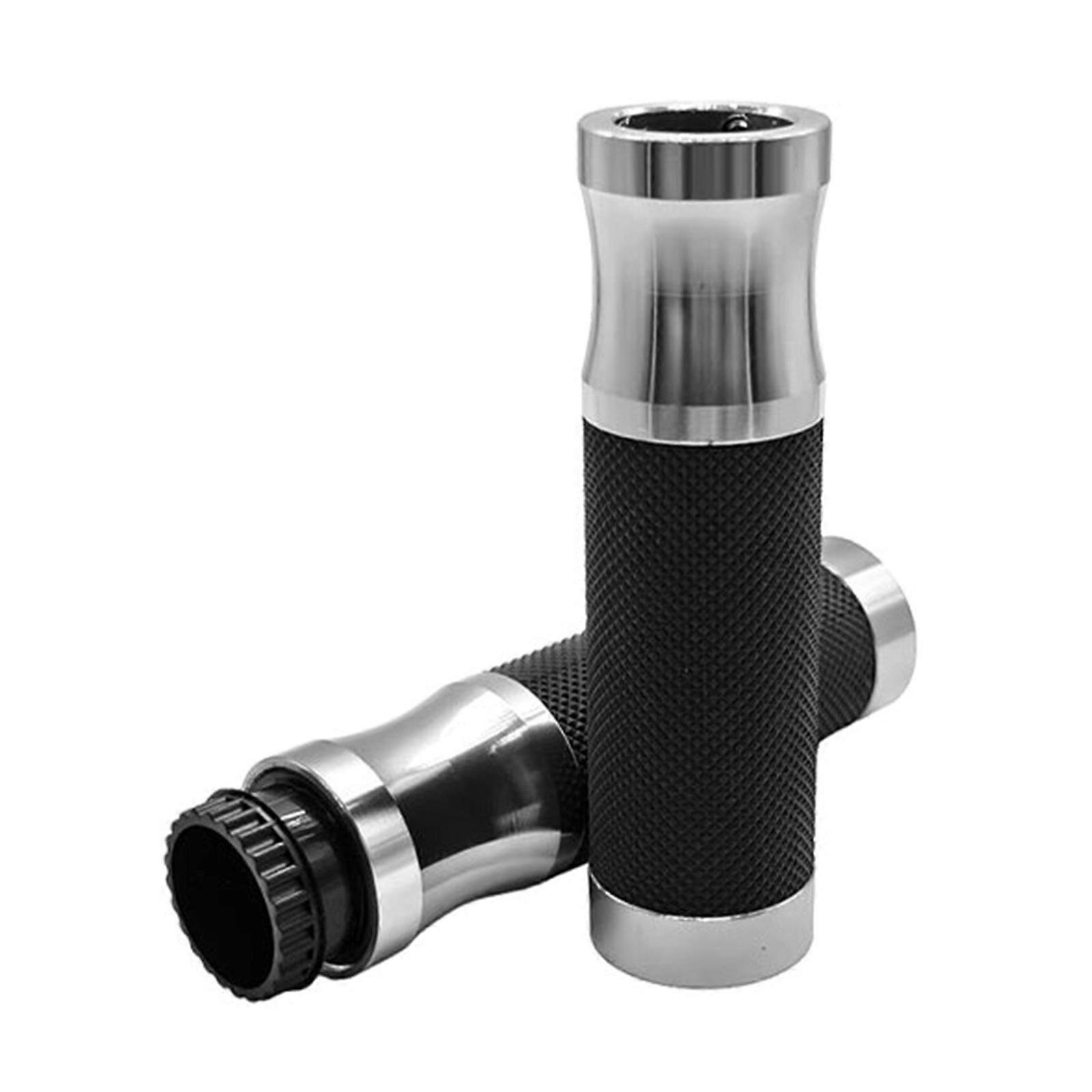 Ergonomic Cycling Handlebar Grips Sleeves Offering Personalizing Styles & Improved Riding Experience For Durability 2pcs  Silver