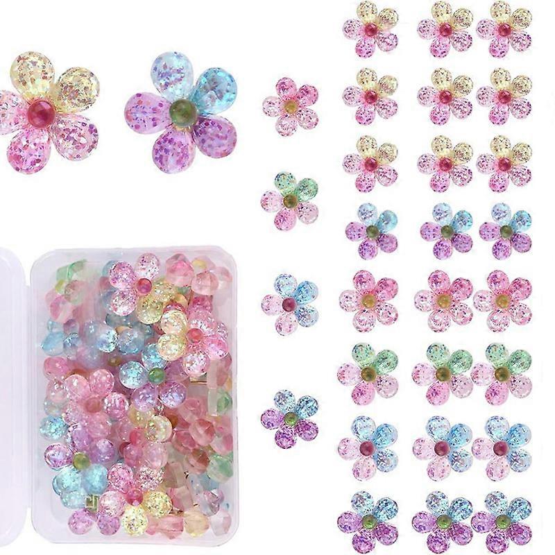 20/30pcs Floral Push Pins Thumb Tacks Decorative Pushpins Poster Pins Flower Notice Board Pins for Map Fabric Marking Multicolor