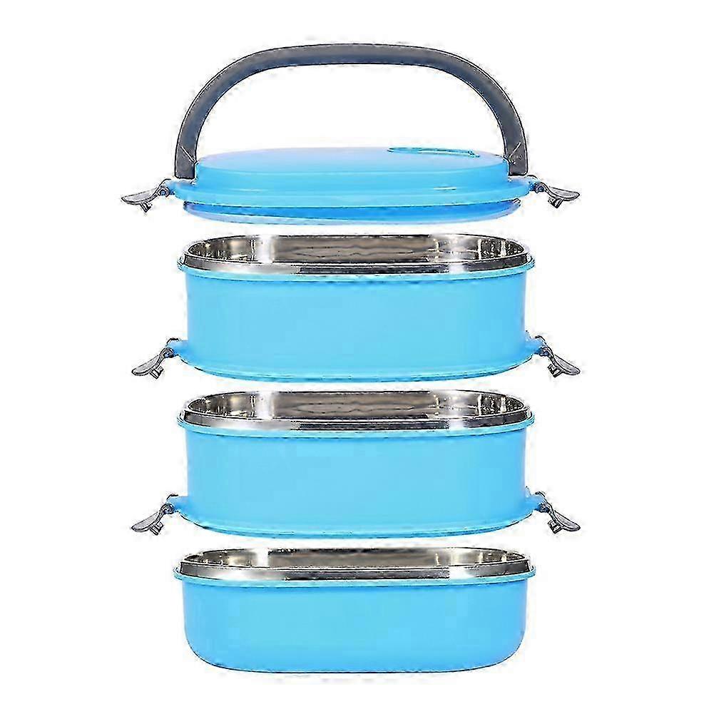 Stainless Steel Japanese Bento Box: Layer Food Storage Box with Insulation for Lunch Boxes