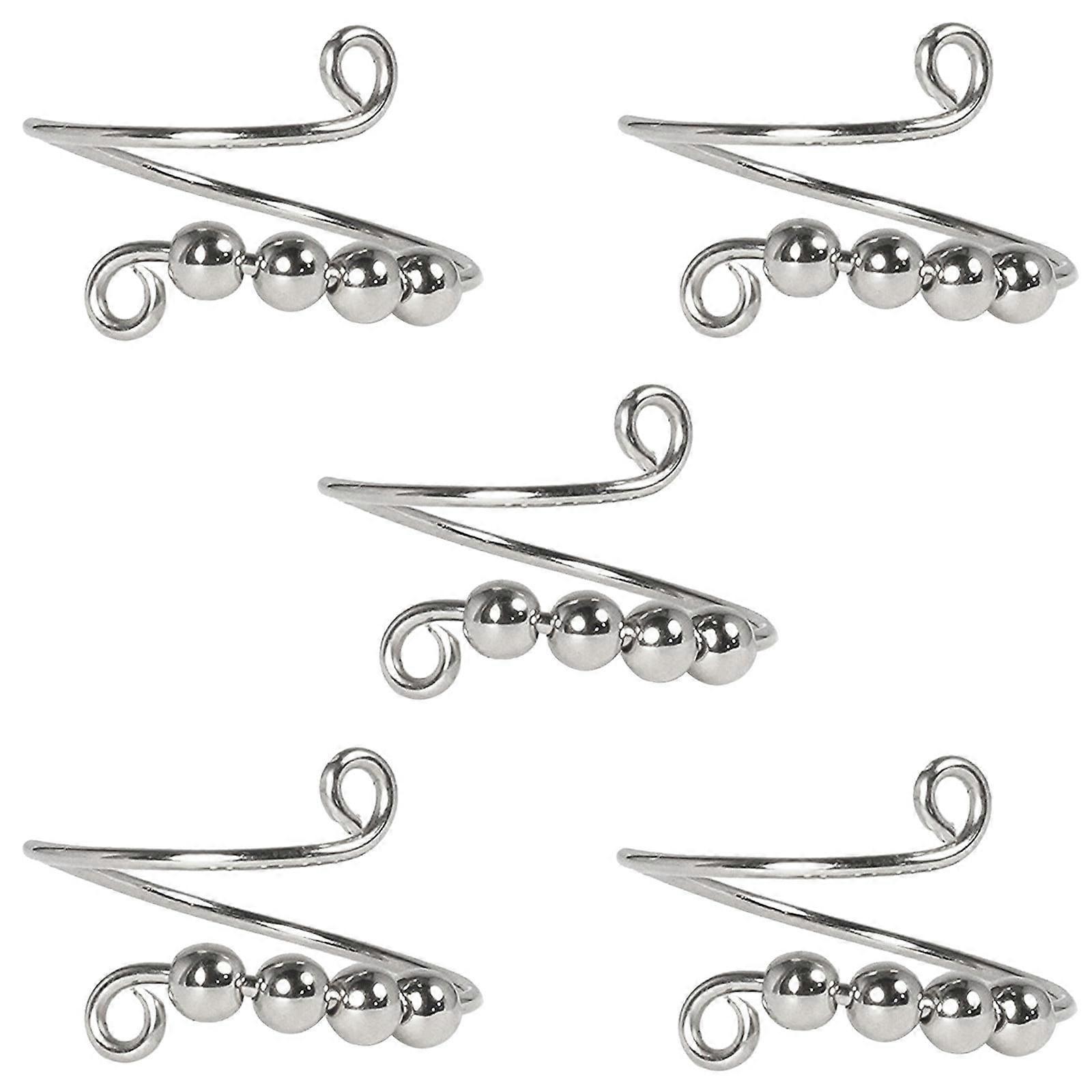 Yakbaofuo Knitting Loop Ring Adjustable Ring for DIY Crafts Crochet Open Finger Loop Rings DIY Knitting