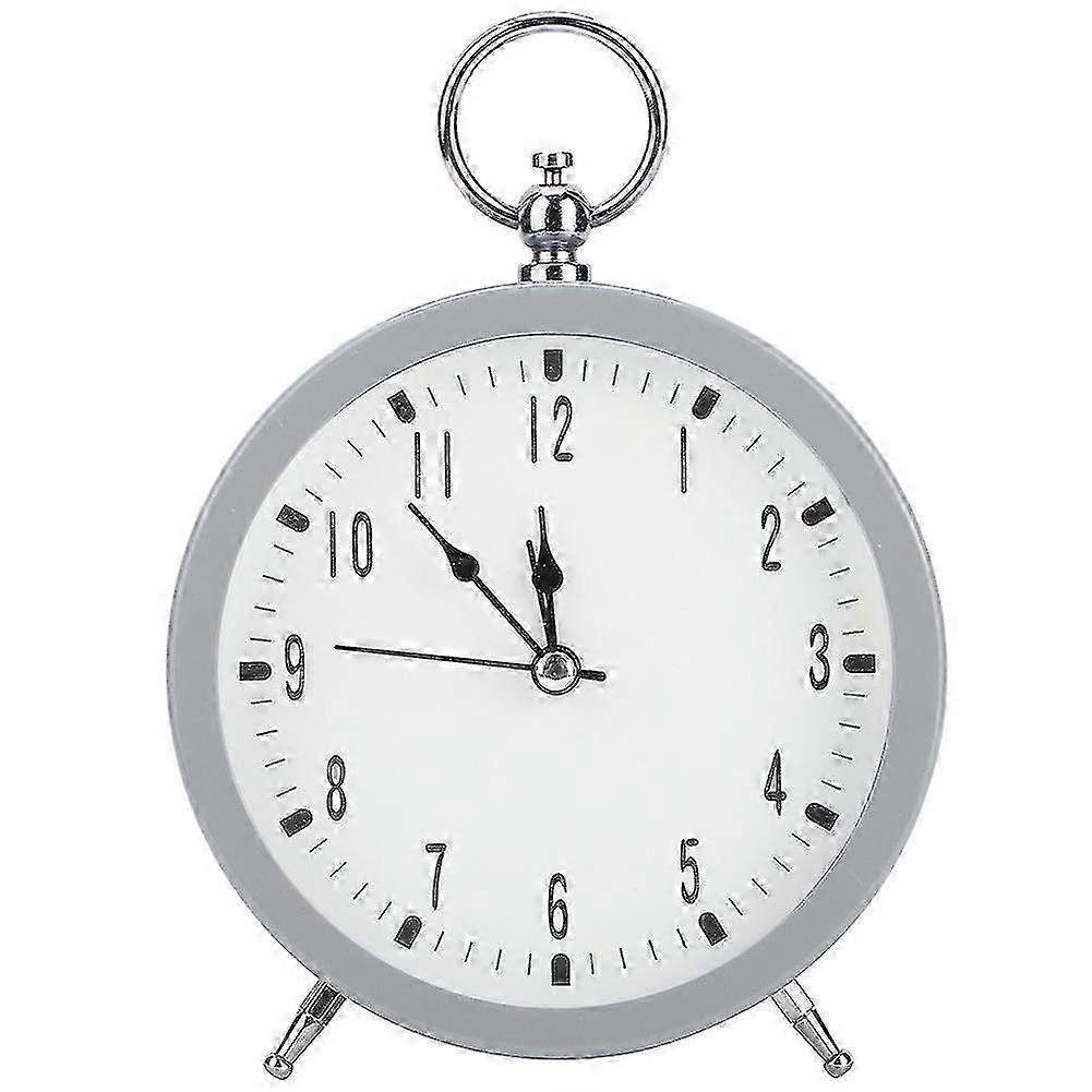 Decorative Table Clock featuring Easy-To-Read Analog Dial, Vintage Rustic Clock for Your Living Space, Non-Ticking Quartz Movement Ensures Q