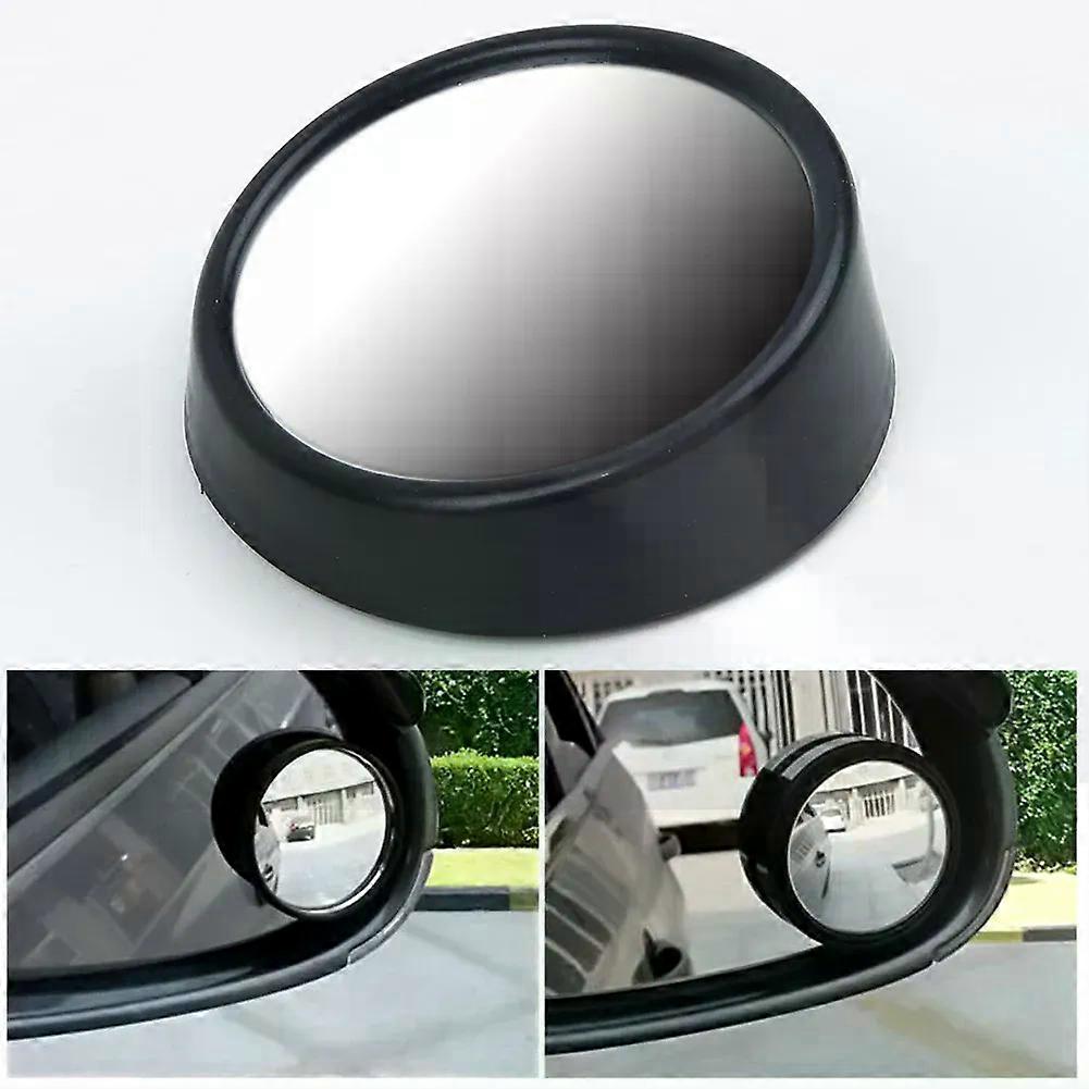 2pcs Car Blind Spot Mirror Auxiliary Rearview Mirror Wide Angle Mirror 360 Rotation Adjustable Convex Rear View Blind Spot Mirro