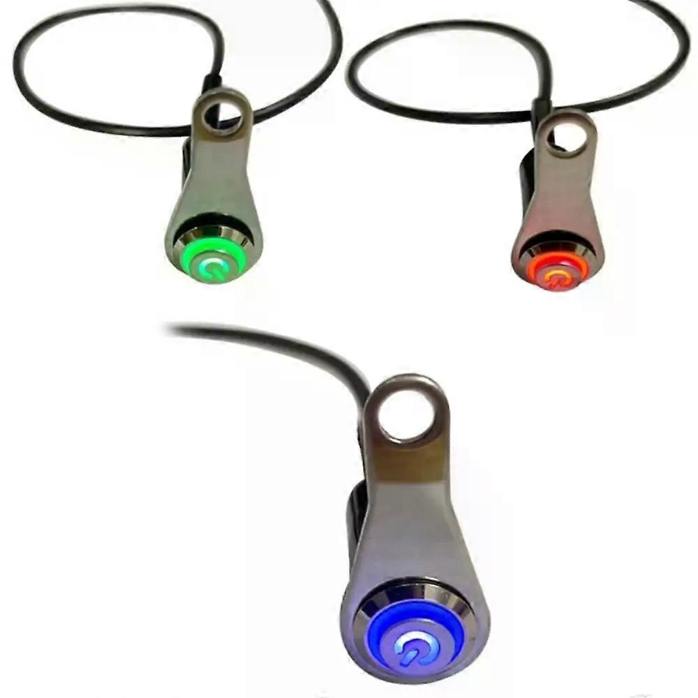 Stainless Steel Motorcycle Handlebar Switch Light Indicator Switch Warning Light Control Button Practical Motorcycle Accessories