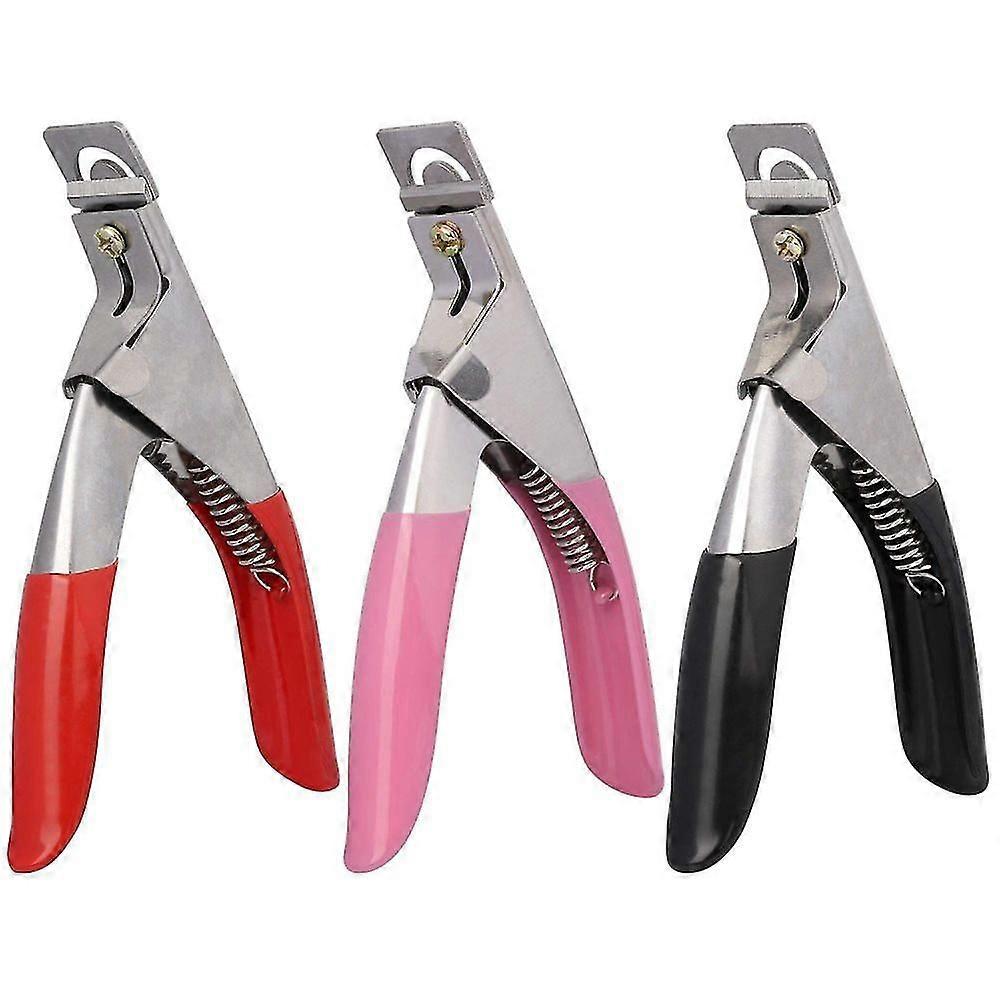 Namotu 3個アクリルネイルクリッパー偽のネイルトリマーステンレス鋼偽の爪の先端カッターアクリルマニキュアペディキュアネイルアートツール