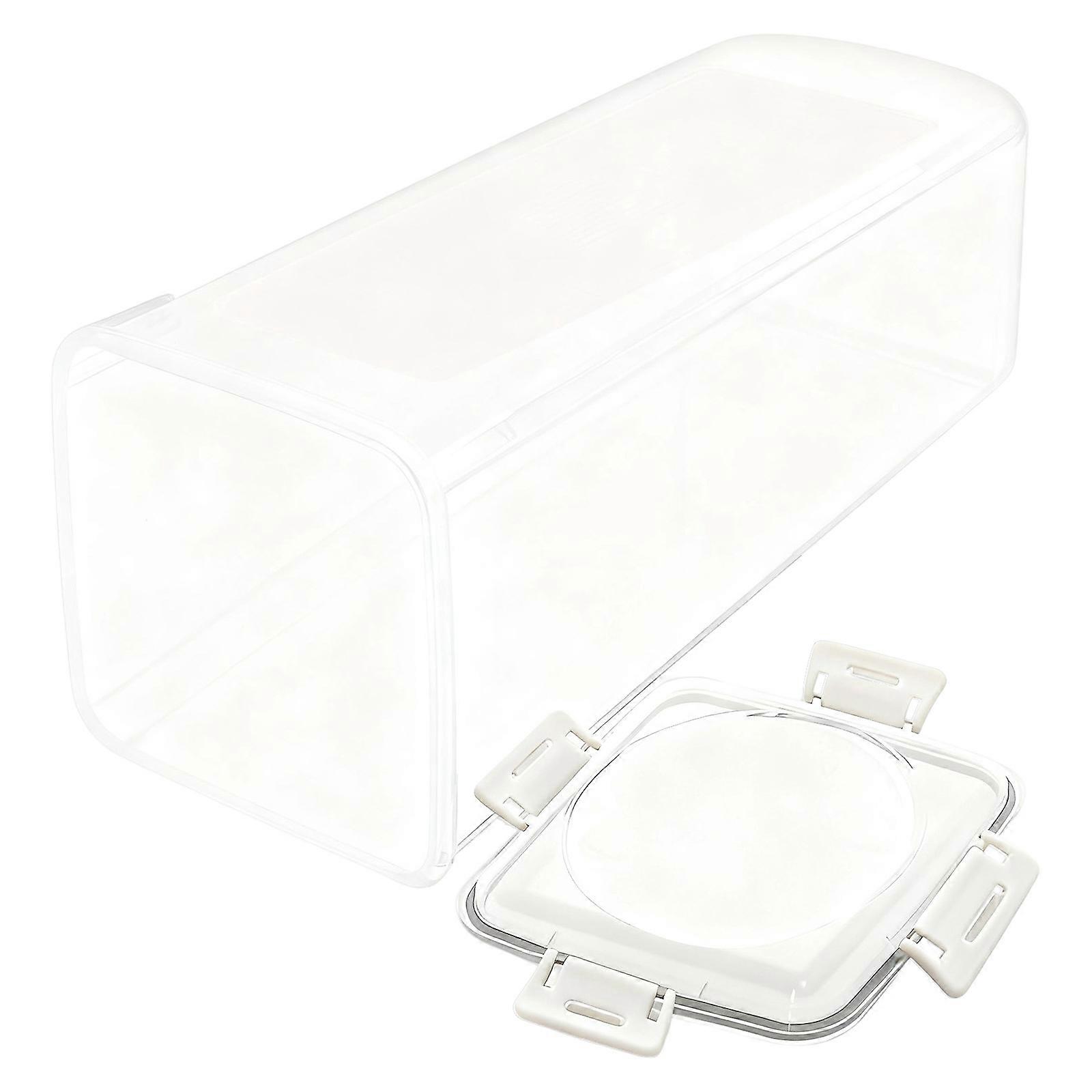 Clear View Bread Case Container Easy Access Drawer Systems Keep Freshing Airtights Kitchen Storage  White