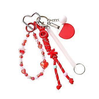 Table Tennis Racket Rope Pendant Decorative Hanging Chain Braided Rope Ornament Fashion Pendant Gift for Friend  yellow