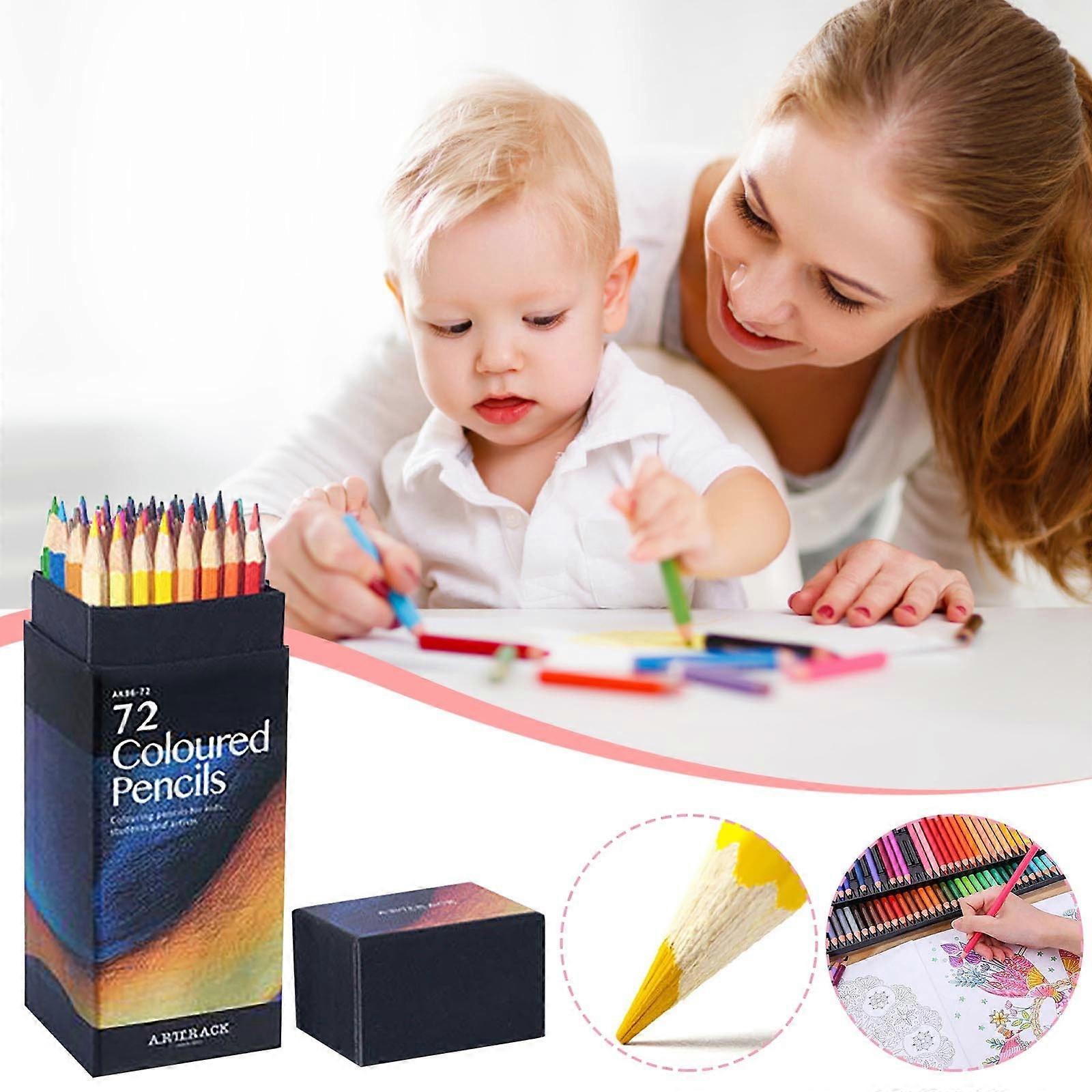 72 Colored Pencils Set, Soft Core for Artists & Colorists | Organized in Presentation Box | RnemiTe-amo Deals