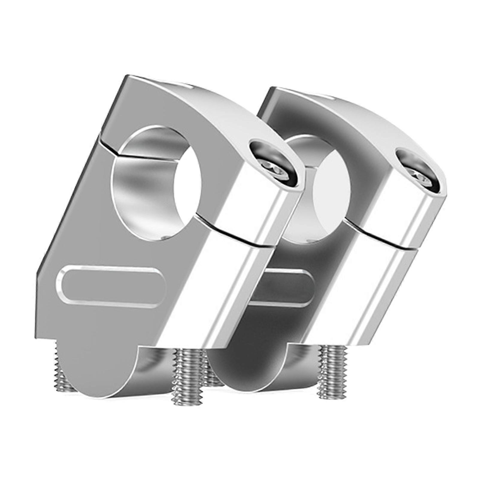 Bike Handlebar Risers with Backward Shifts Function Optimizes Control Stability Motorcycle Handlebar for Ridings Posture  Silver