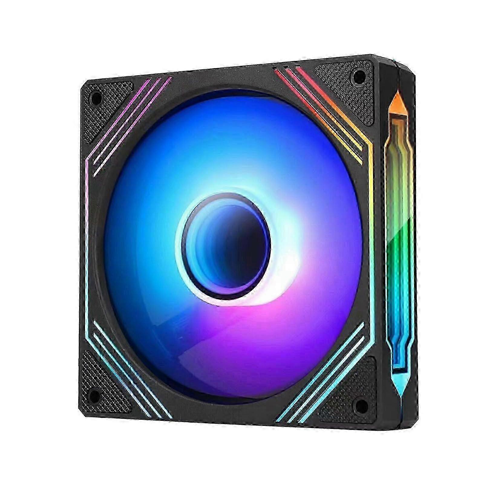 C Cooler 120mm ARGB Fan Reverse Airflows 5V 3Pin Addressable ARGB PC Computer Water C Case Fan 1500RPM z